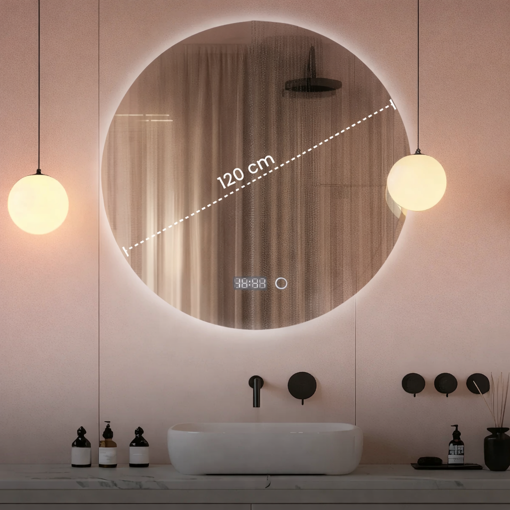 Sanoblu Richmond Badkamerspiegel | Rond | Met LED verlichting 120 cm
