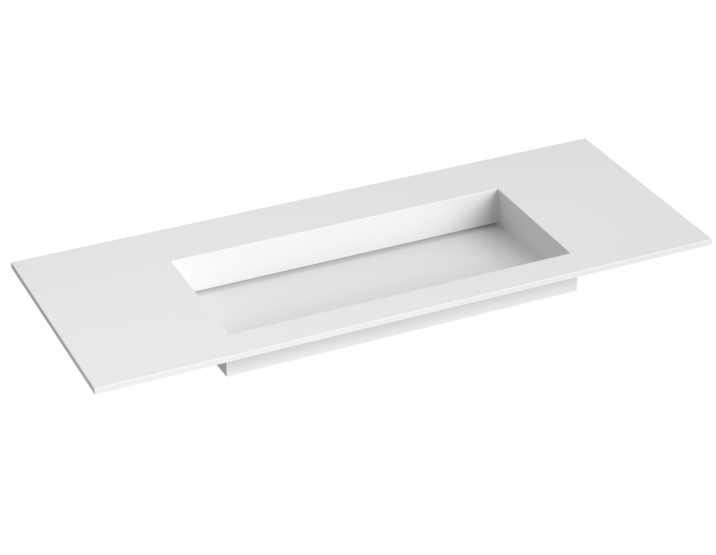 SanoBlu Pure wastafelmeubel 120 cm steenblauw met corian wastafel
