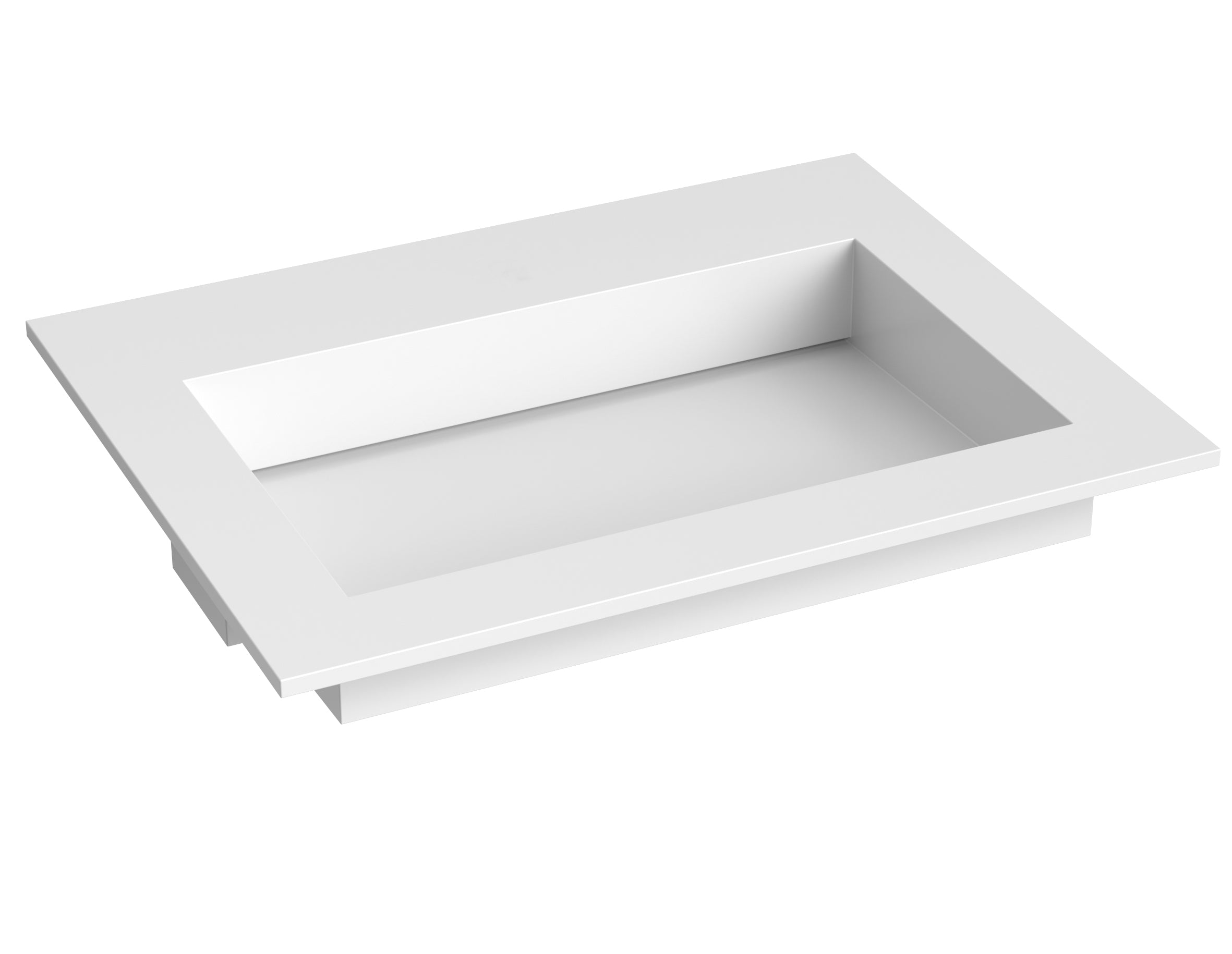 SanoBlu Pure wastafelmeubel 60 cm steenblauw met corian wastafel