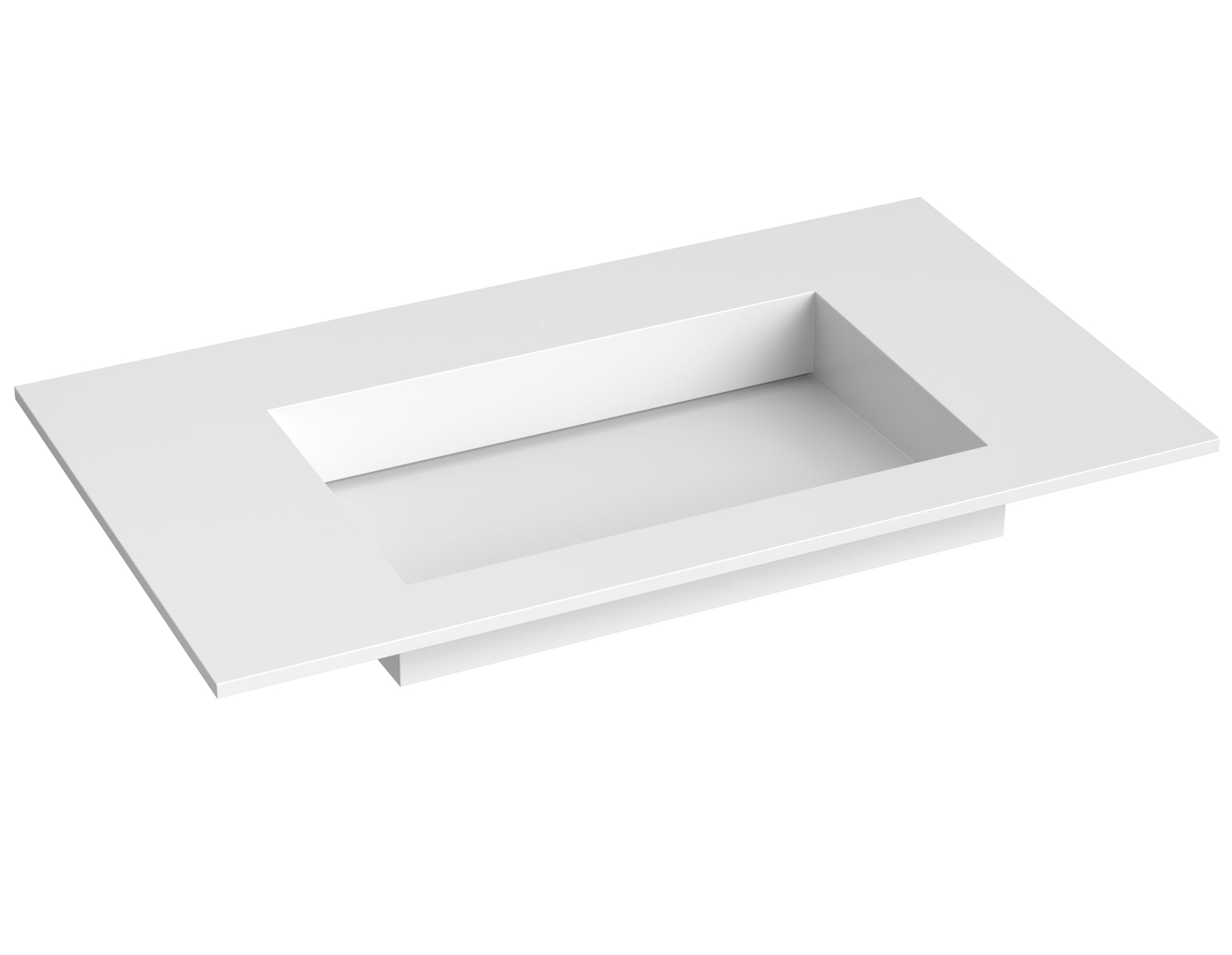 SanoBlu Riva wastafelmeubel 80 cm echt eikenfineer koper met corian wastafel