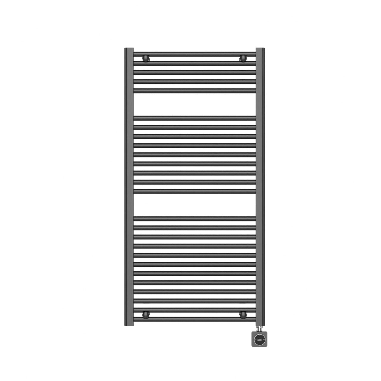 SanoTerra Evo elektrische radiator met smart wifi 118,5x60 cm gun metal 700W