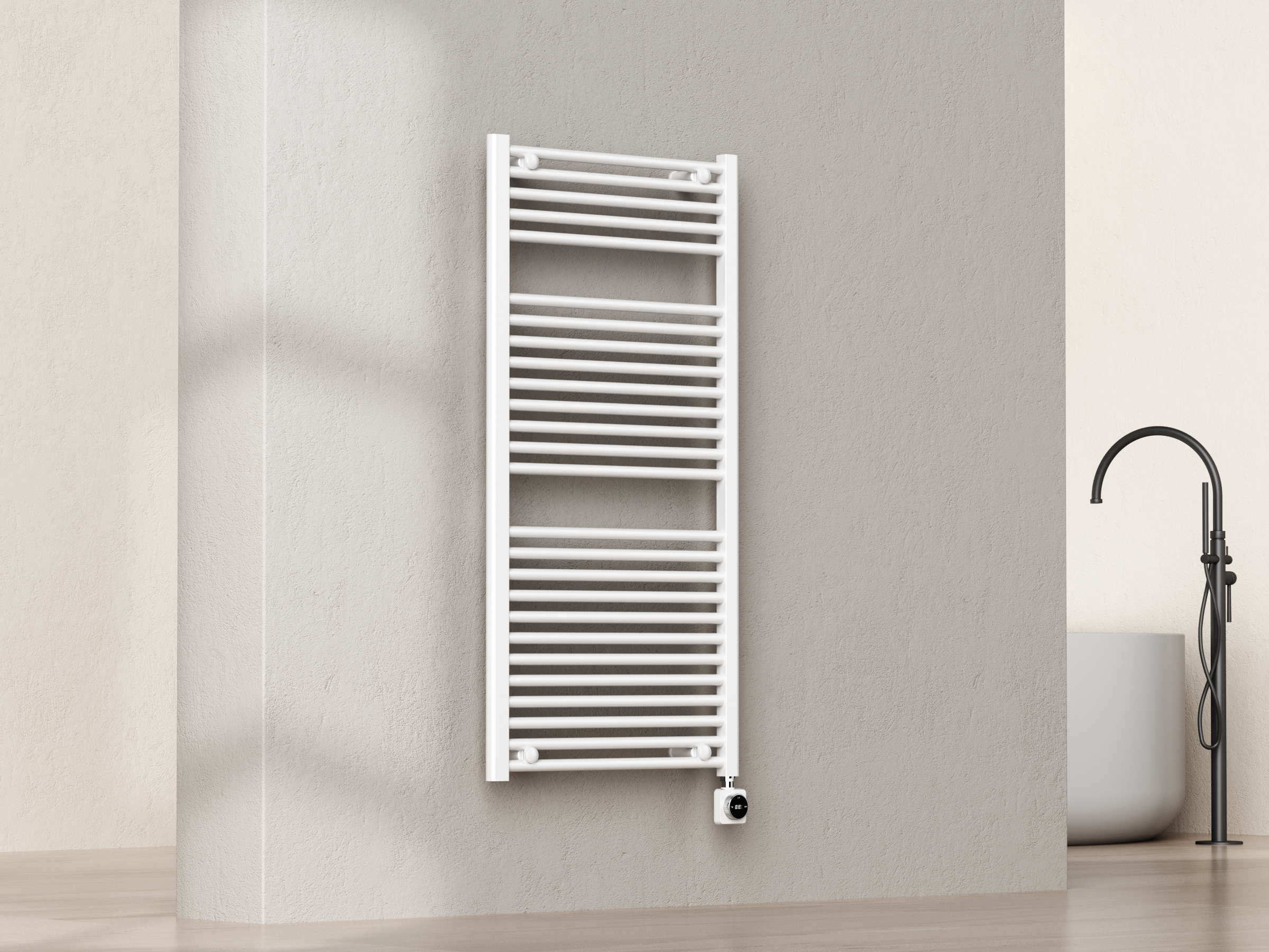 SanoTerra Evo elektrische radiator met smart wifi 118,5x60 cm wit 700W