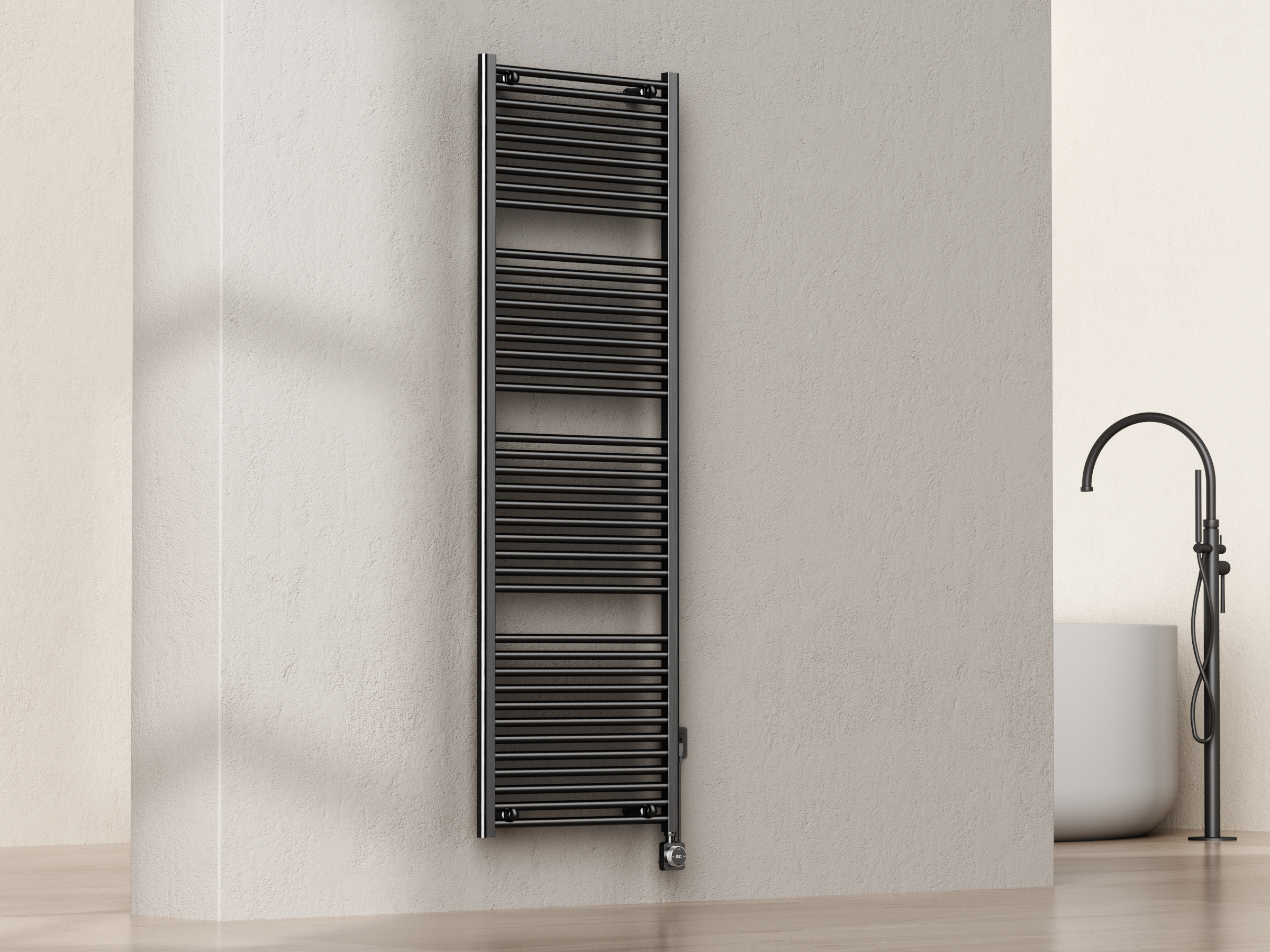 SanoTerra Evo elektrische radiator met smart wifi 181,7x60 cm gun metal 1000W