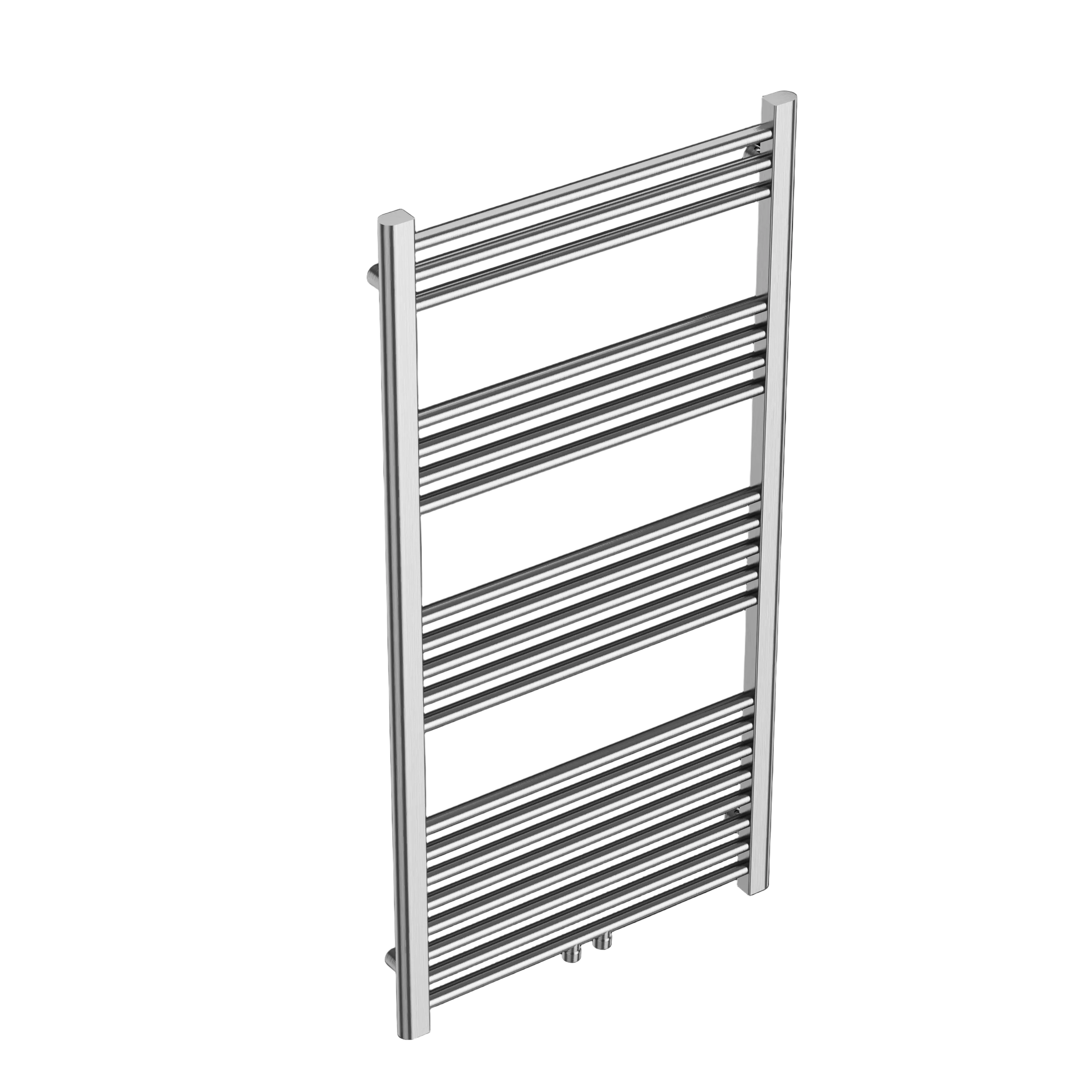 Sanoterra Fero design radiator 120x60 cm geborsteld RVS 524W midden/zij aansluiting 3