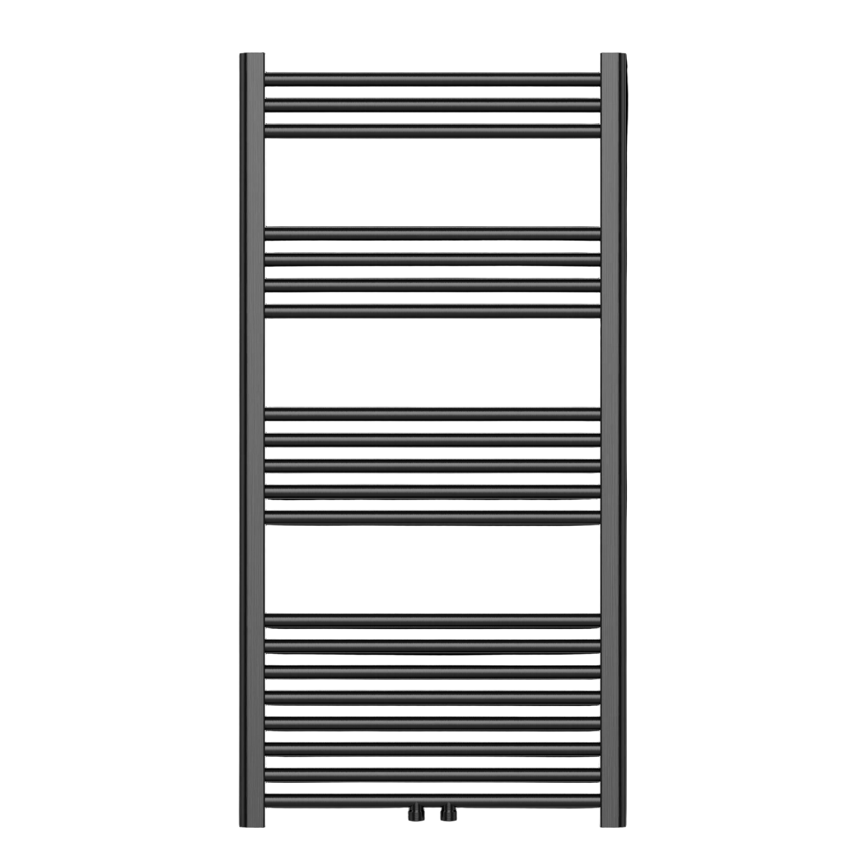 Sanoterra Fero design radiator 120x60 cm gun metal 524W midden/zij aansluiting