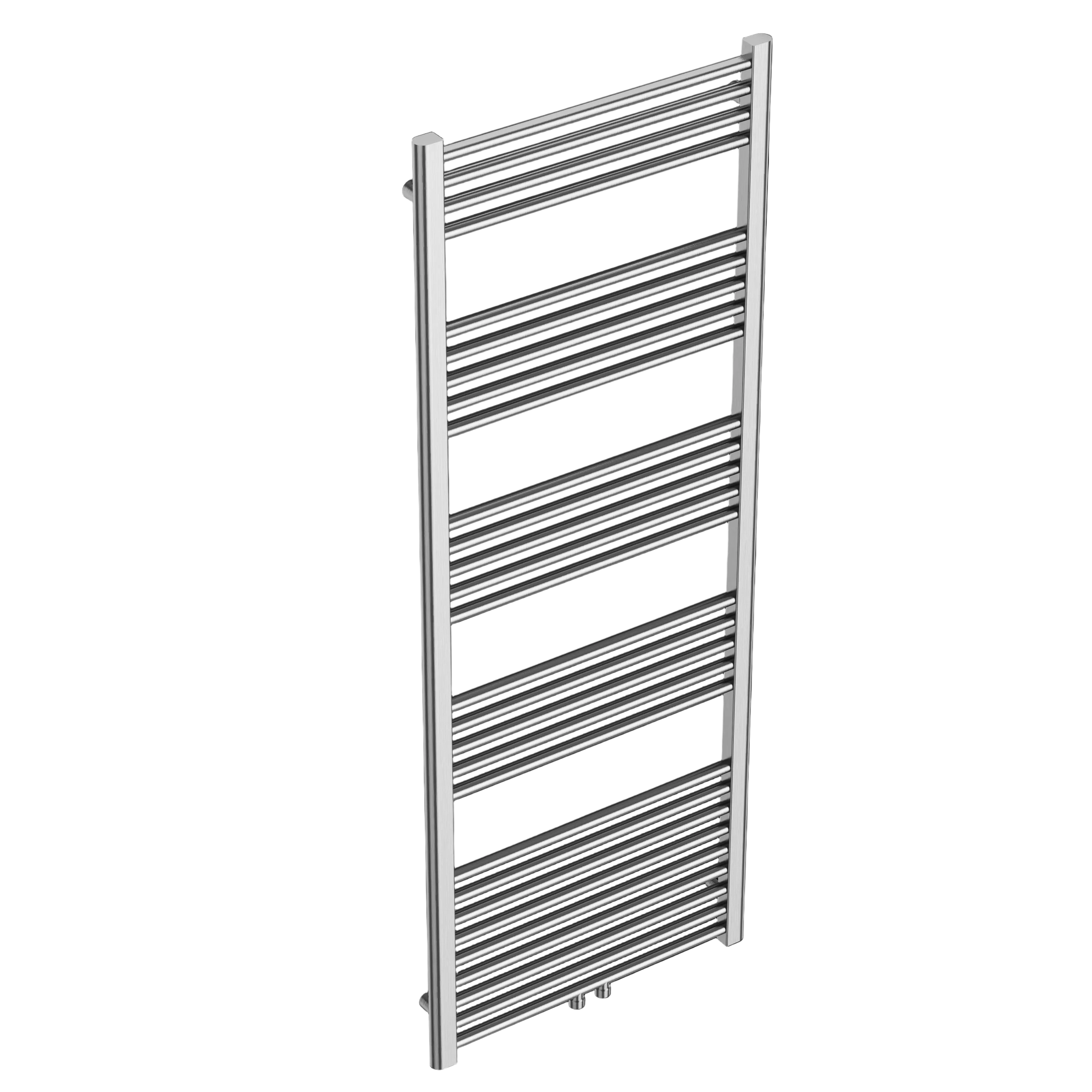 Sanoterra Fero design radiator 160x60 cm geborsteld RVS 724W midden/zij aansluiting 5