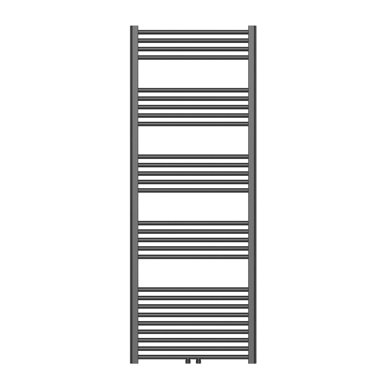 Sanoterra Fero design radiator 160x60 cm gun metal 724W midden/zij aansluiting