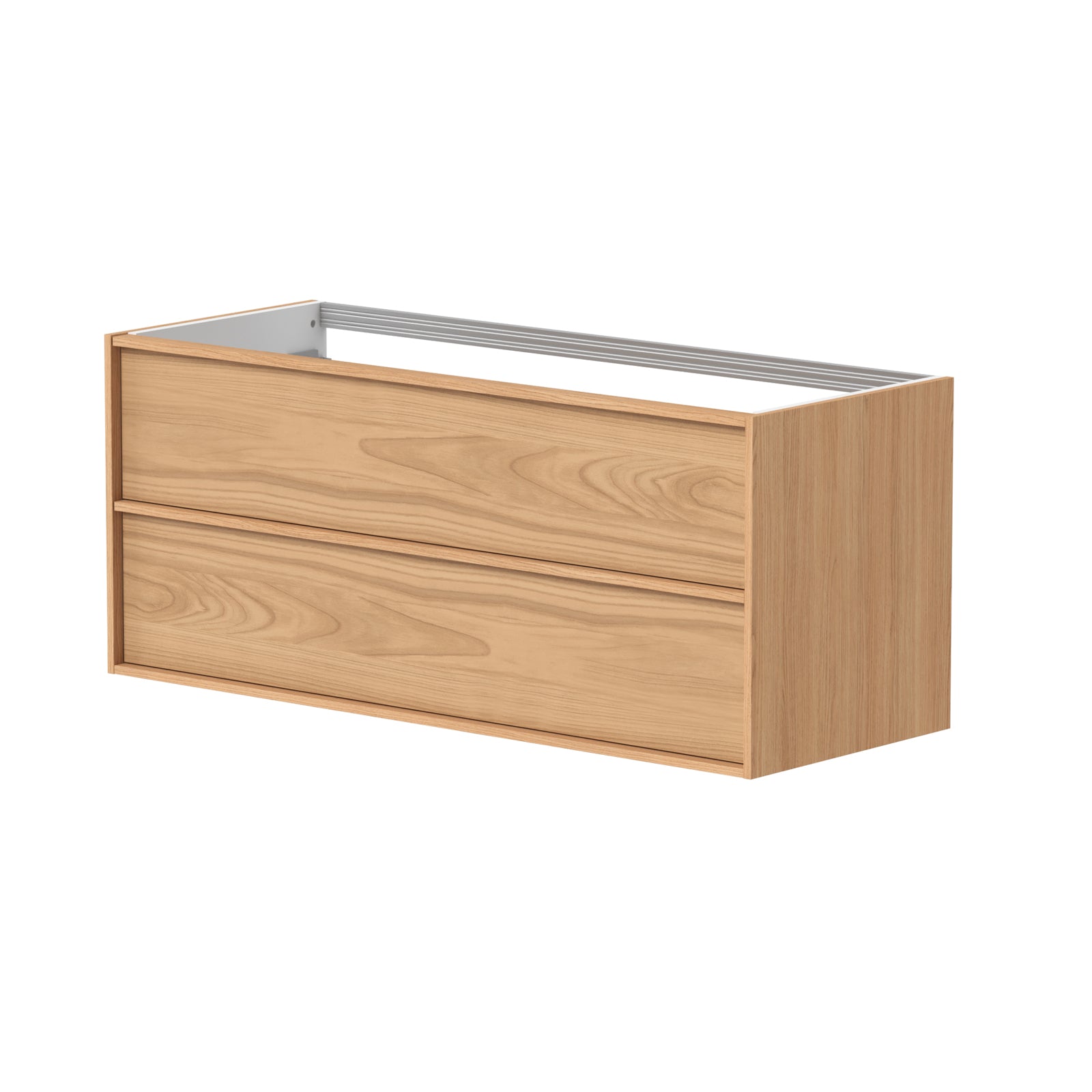 SanoBlu Riva wastafelmeubel 120 cm echt eikenfineer naturel met corian wastafel 3