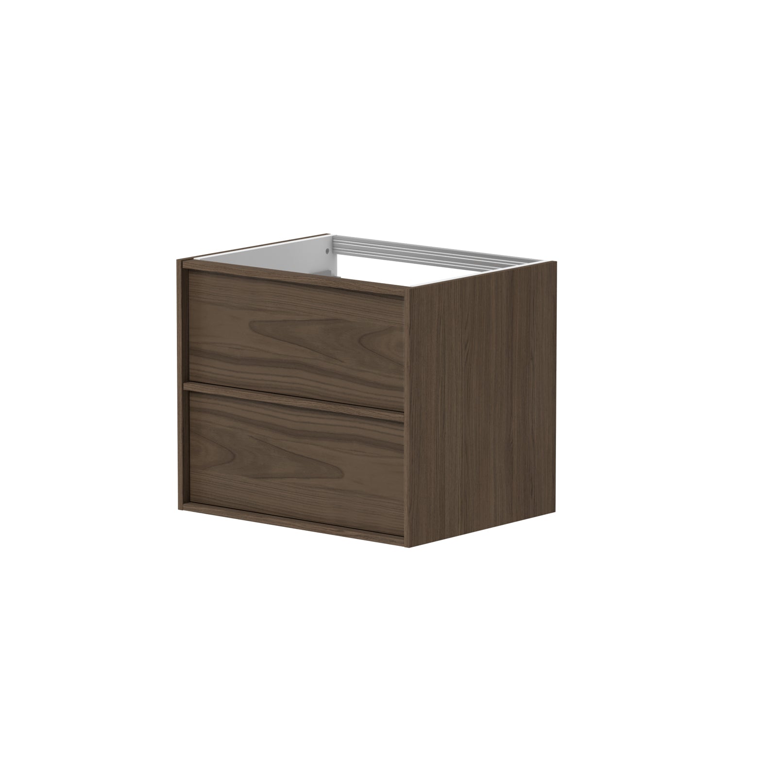 SanoBlu Riva wastafelmeubel 60 cm echt eikenfineer bruin met corian wastafel 4