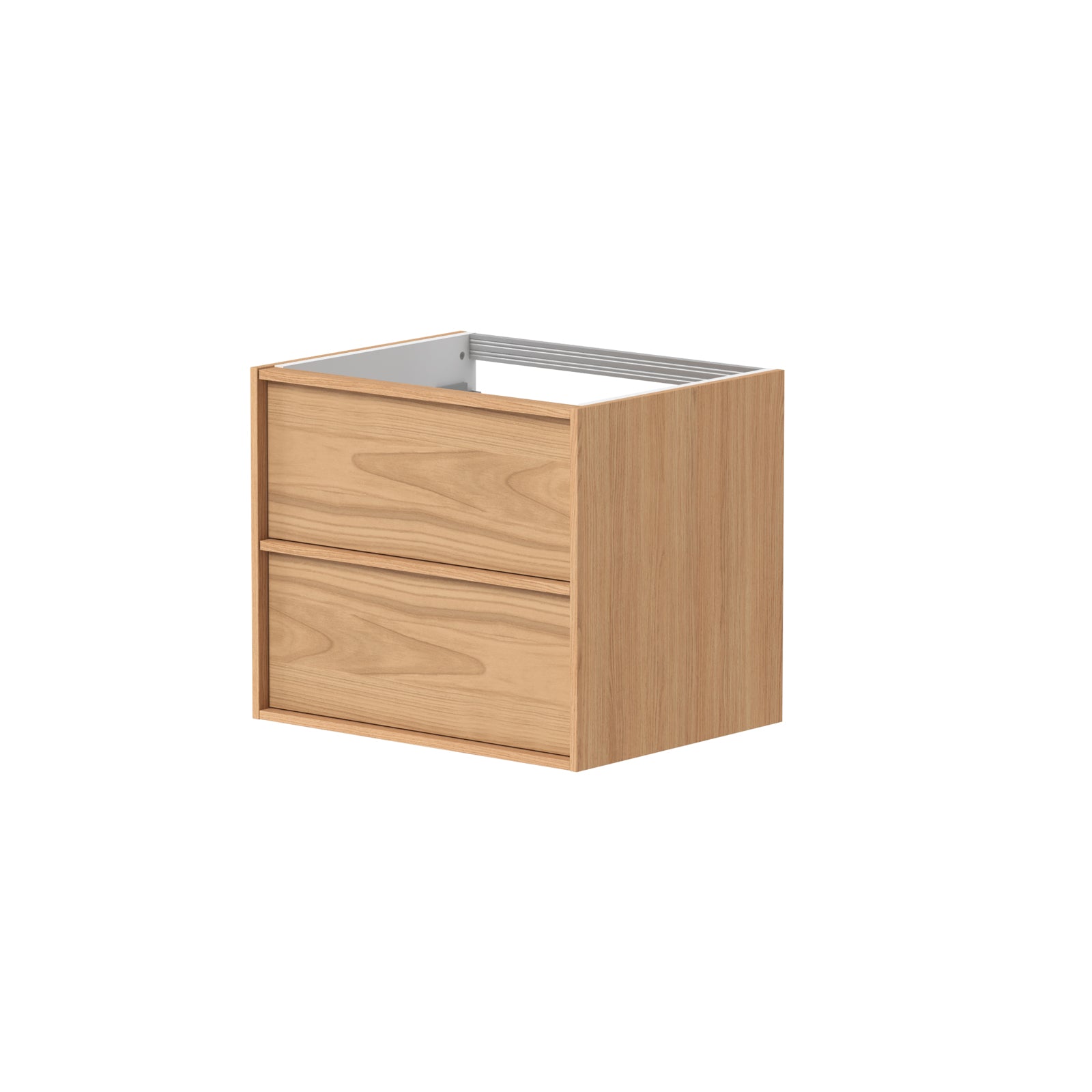 SanoBlu Riva wastafelmeubel 60 cm echt eikenfineer naturel met corian wastafel 3
