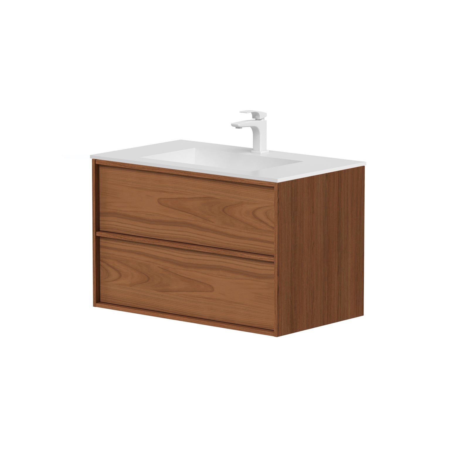 SanoBlu Riva wastafelmeubel 80 cm echt eikenfineer koper met corian wastafel 4