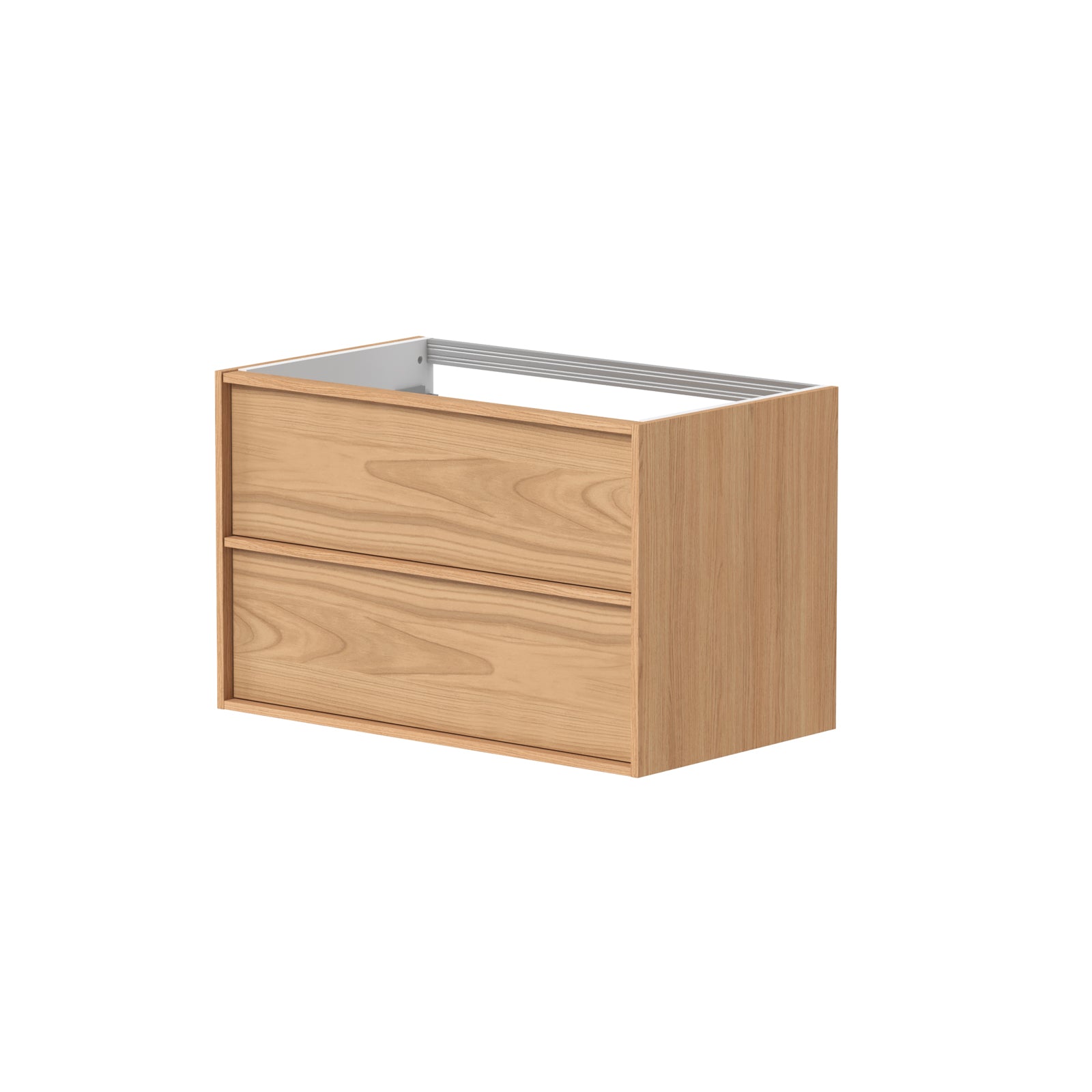 SanoBlu Riva wastafelmeubel 80 cm echt eikenfineer naturel met corian wastafel 5