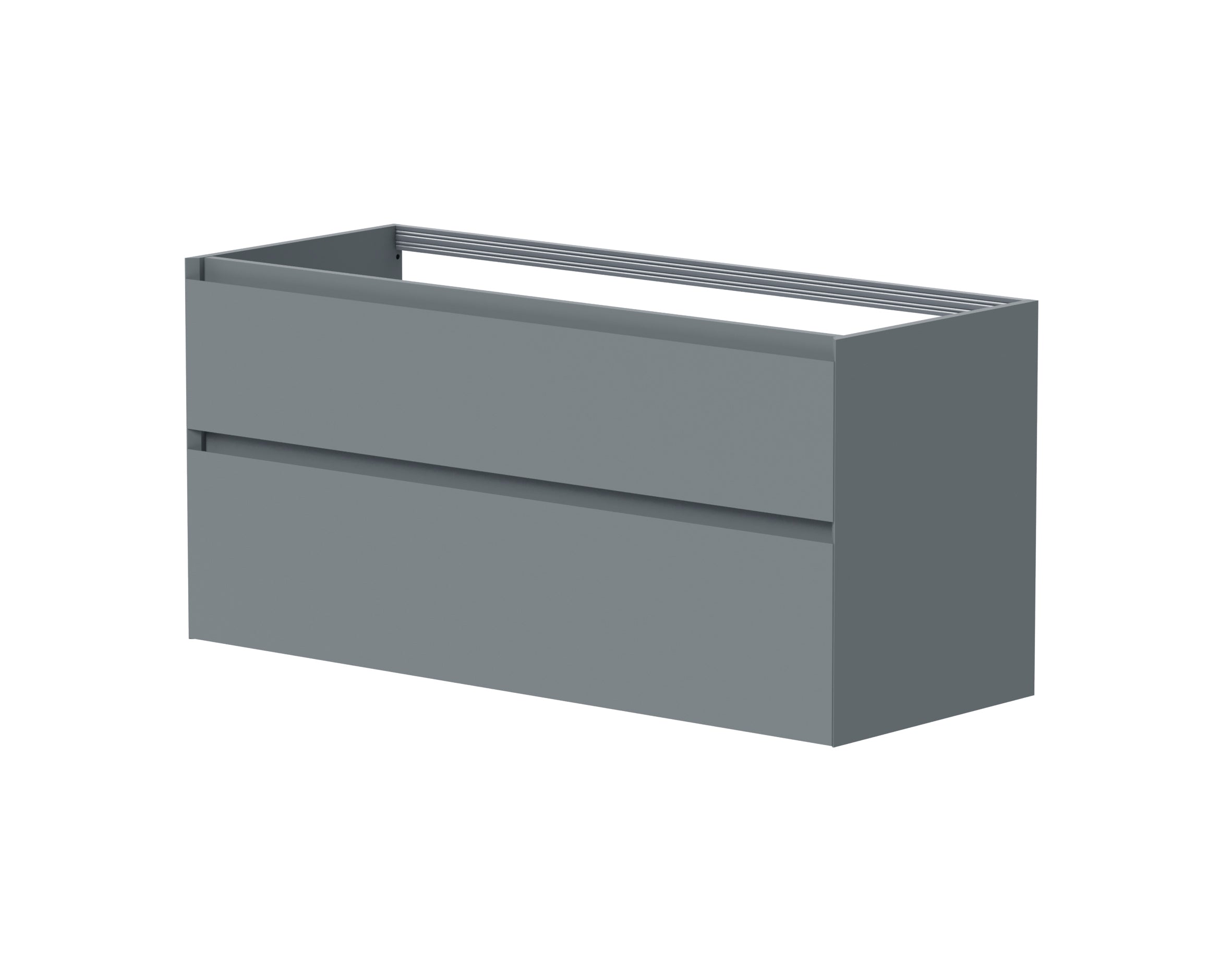 SanoBlu Pure wastafelmeubel 120 cm steenblauw met keramische wastafel 3