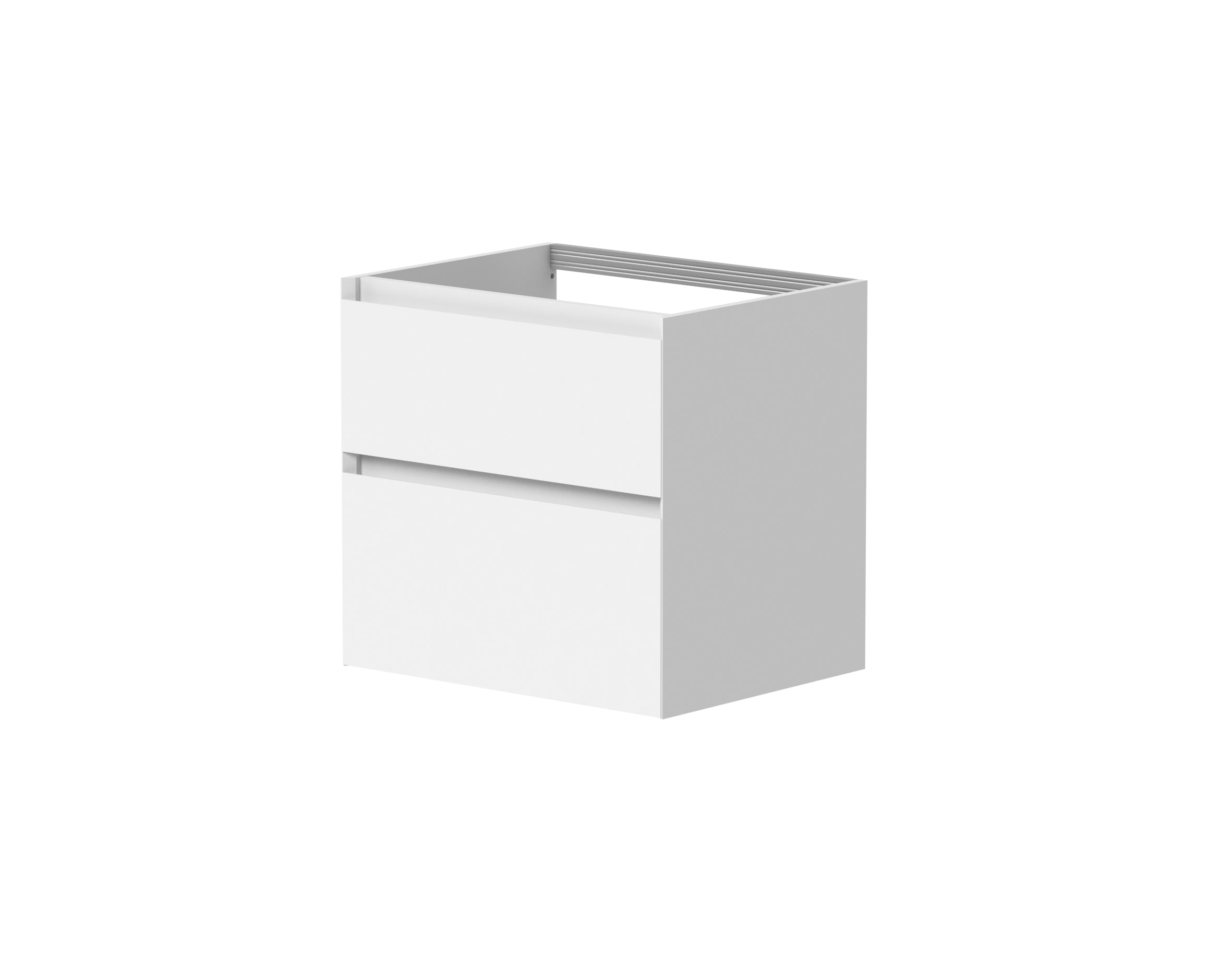 SanoBlu Pure wastafelmeubel 60 cm mat wit met corian wastafel
