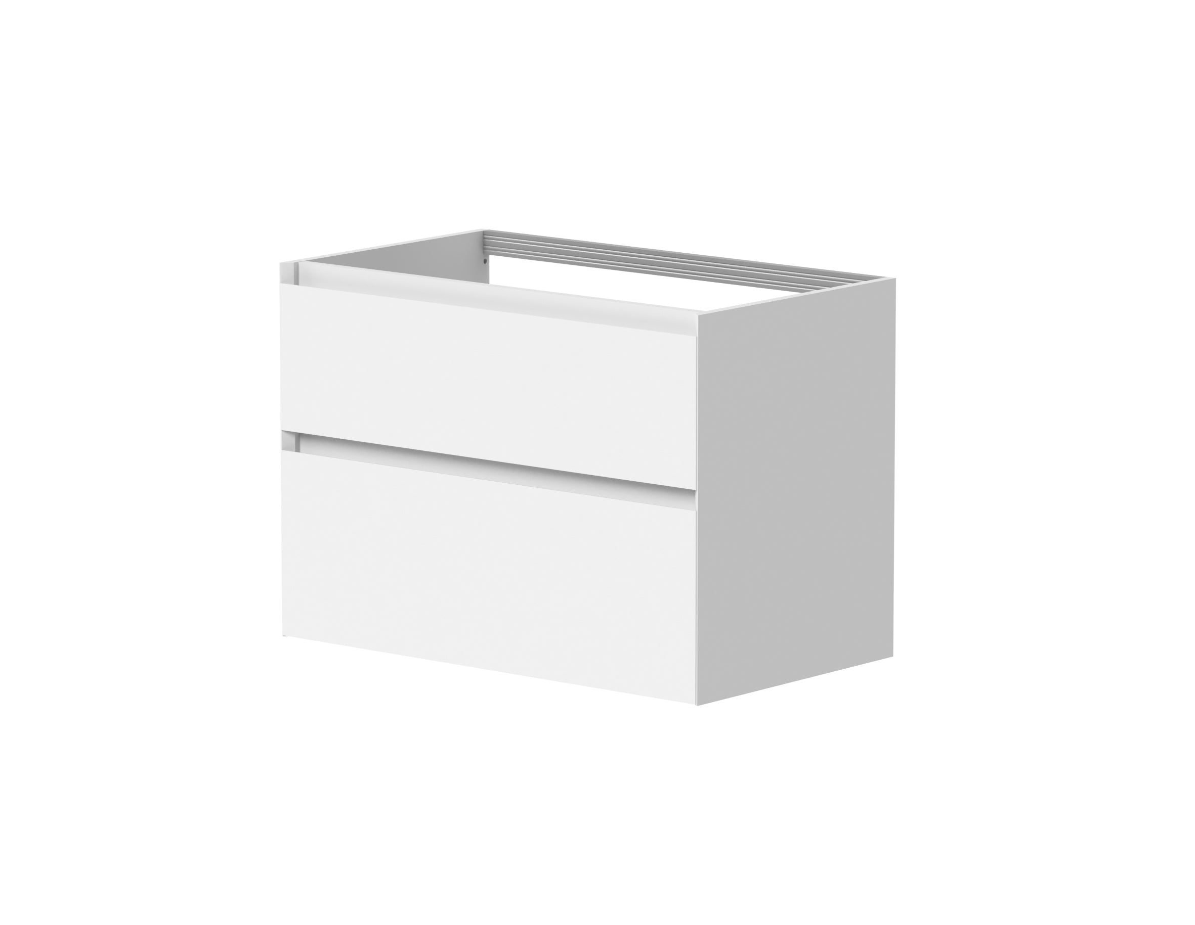 SanoBlu Pure wastafelmeubel 80 cm mat wit met corian wastafel