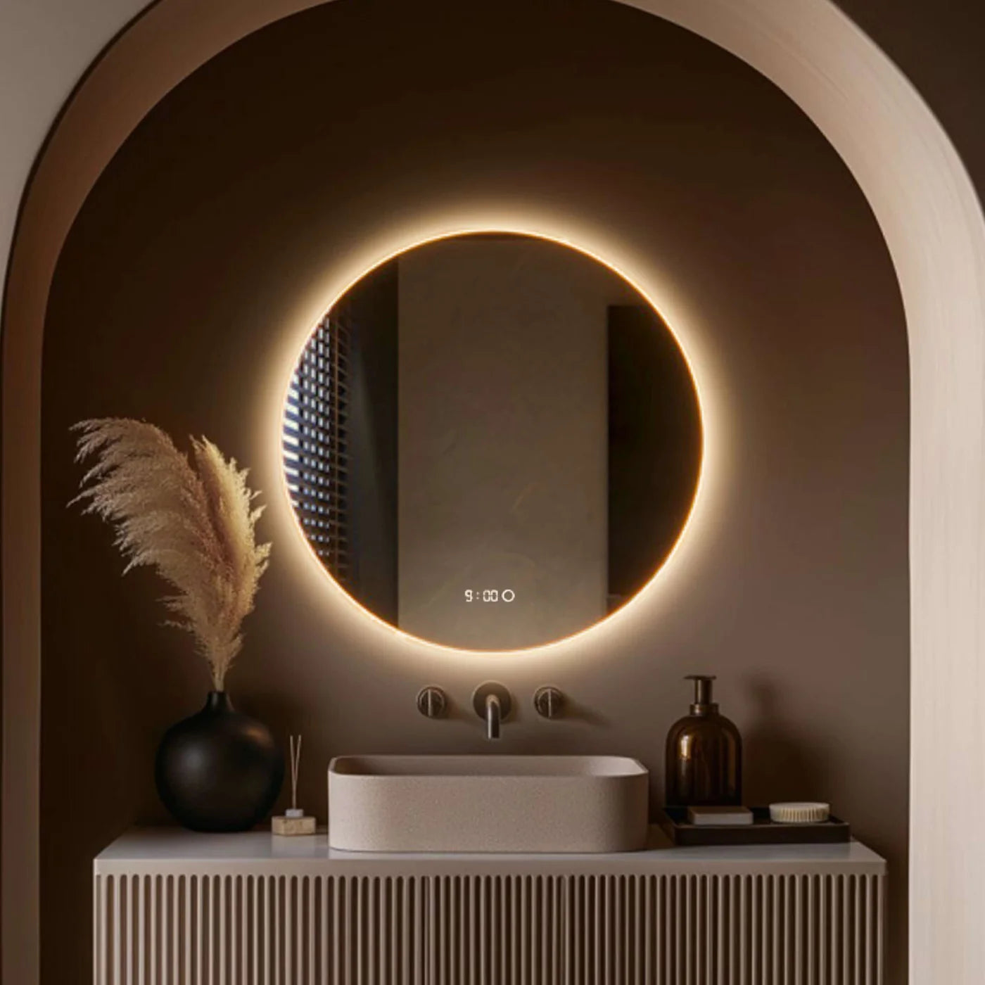 Sanoblu Richmond Badkamerspiegel | Rond | Met LED verlichting 60 cm