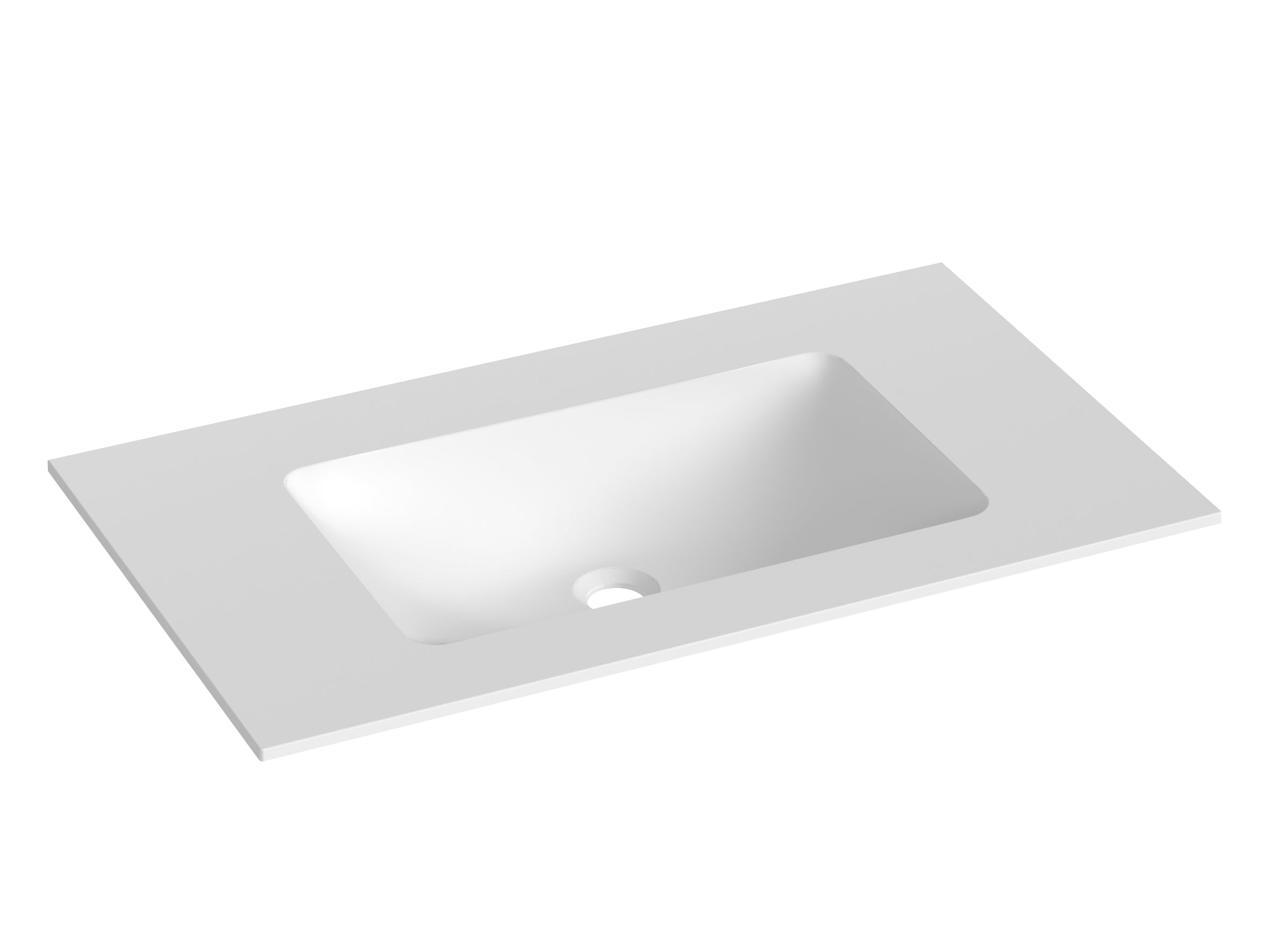 SanoBlu Pure wastafelmeubel 80 cm linnen met solid surface wastafel 2