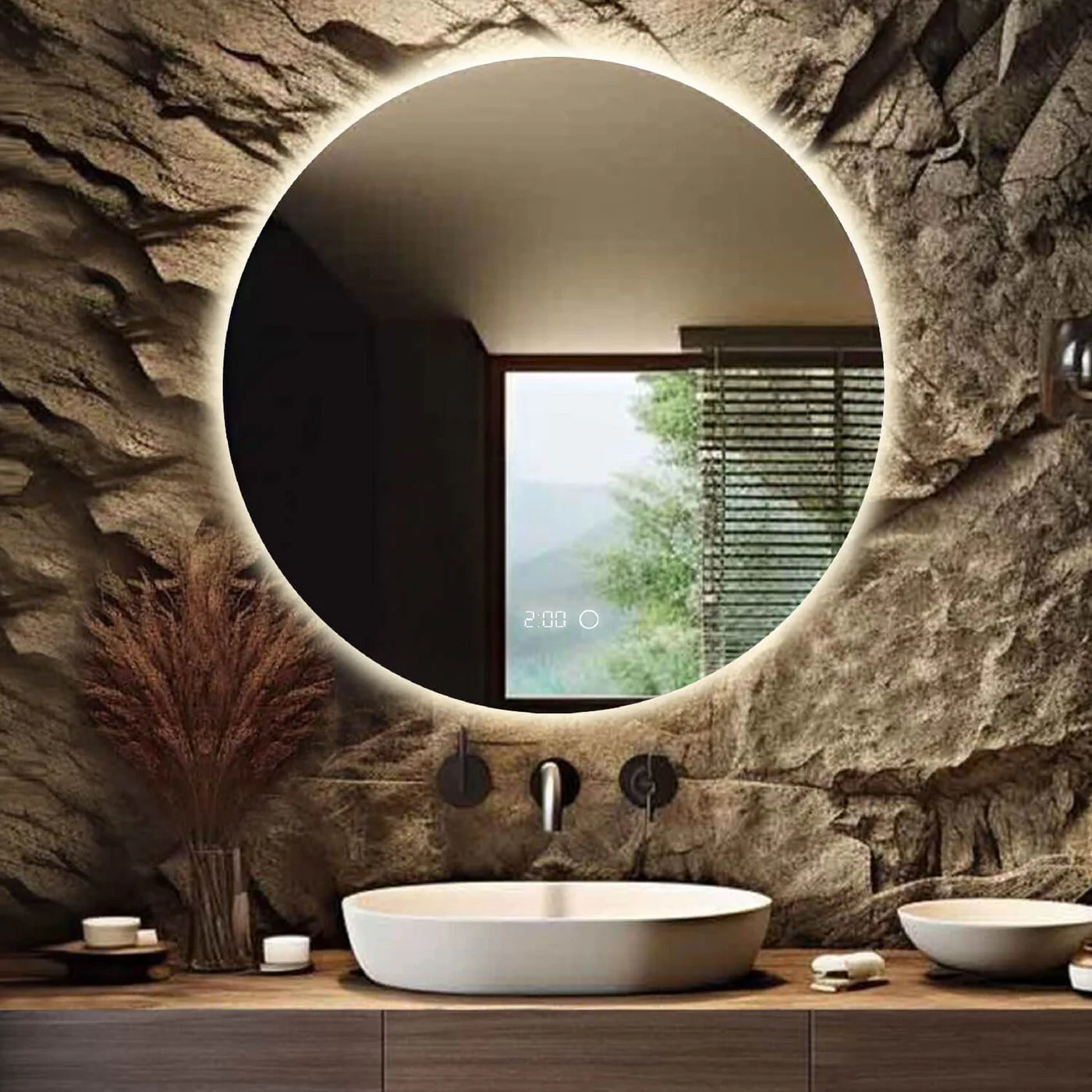 Sanoblu Richmond Badkamerspiegel | Rond | Met LED verlichting 120 cm