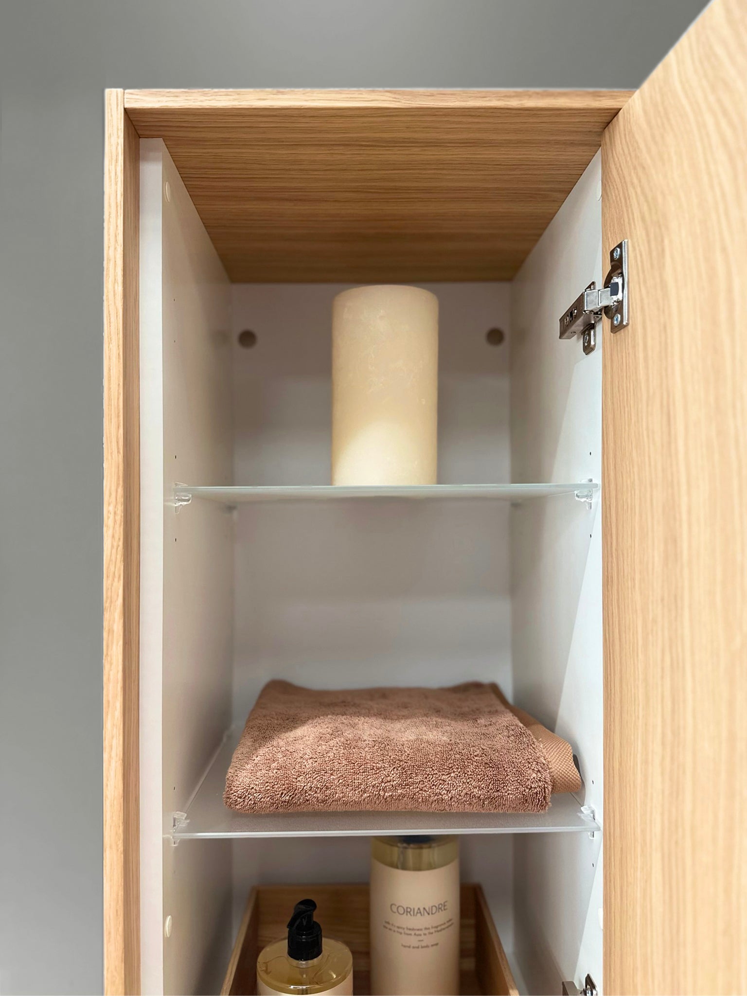 SanoBlu Riva badkamerkast 160x37,6x36,9cm echt eikenfineer naturel