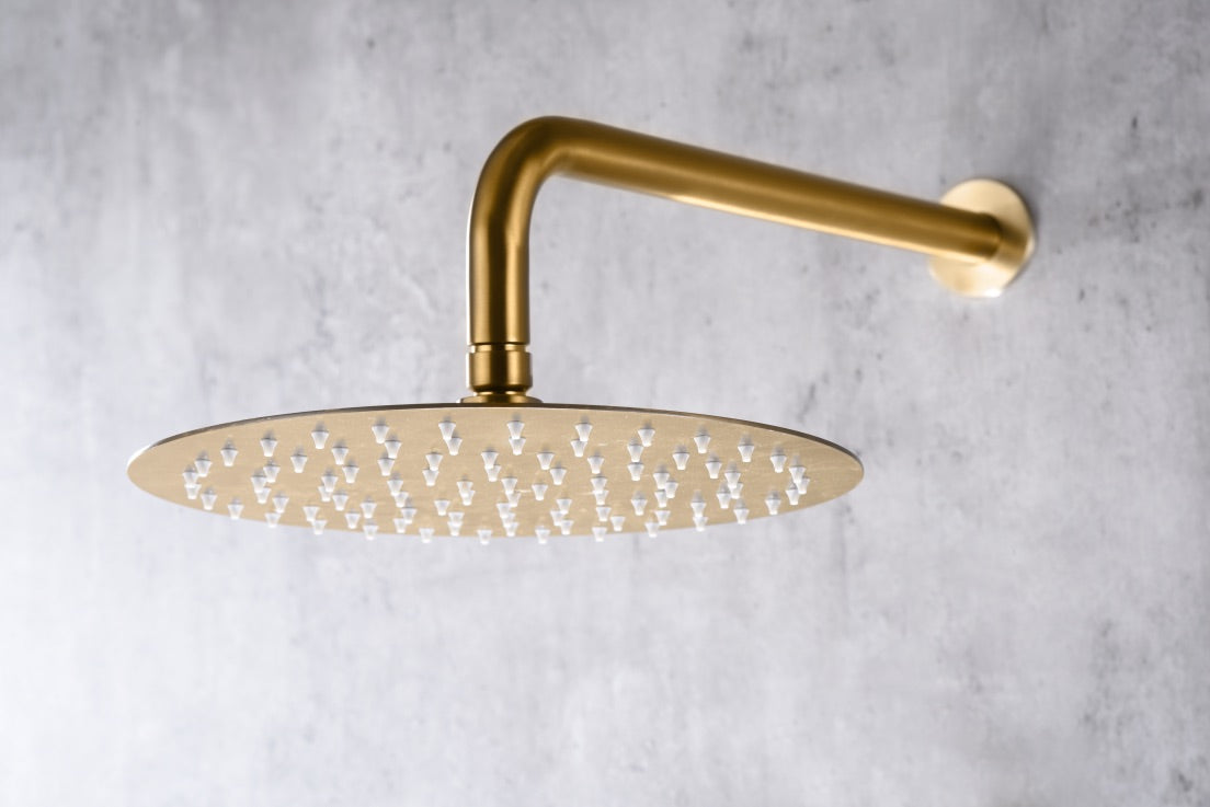 SanoBlu Flow inbouw regendouche geborsteld goud met 25 cm douchekop 3