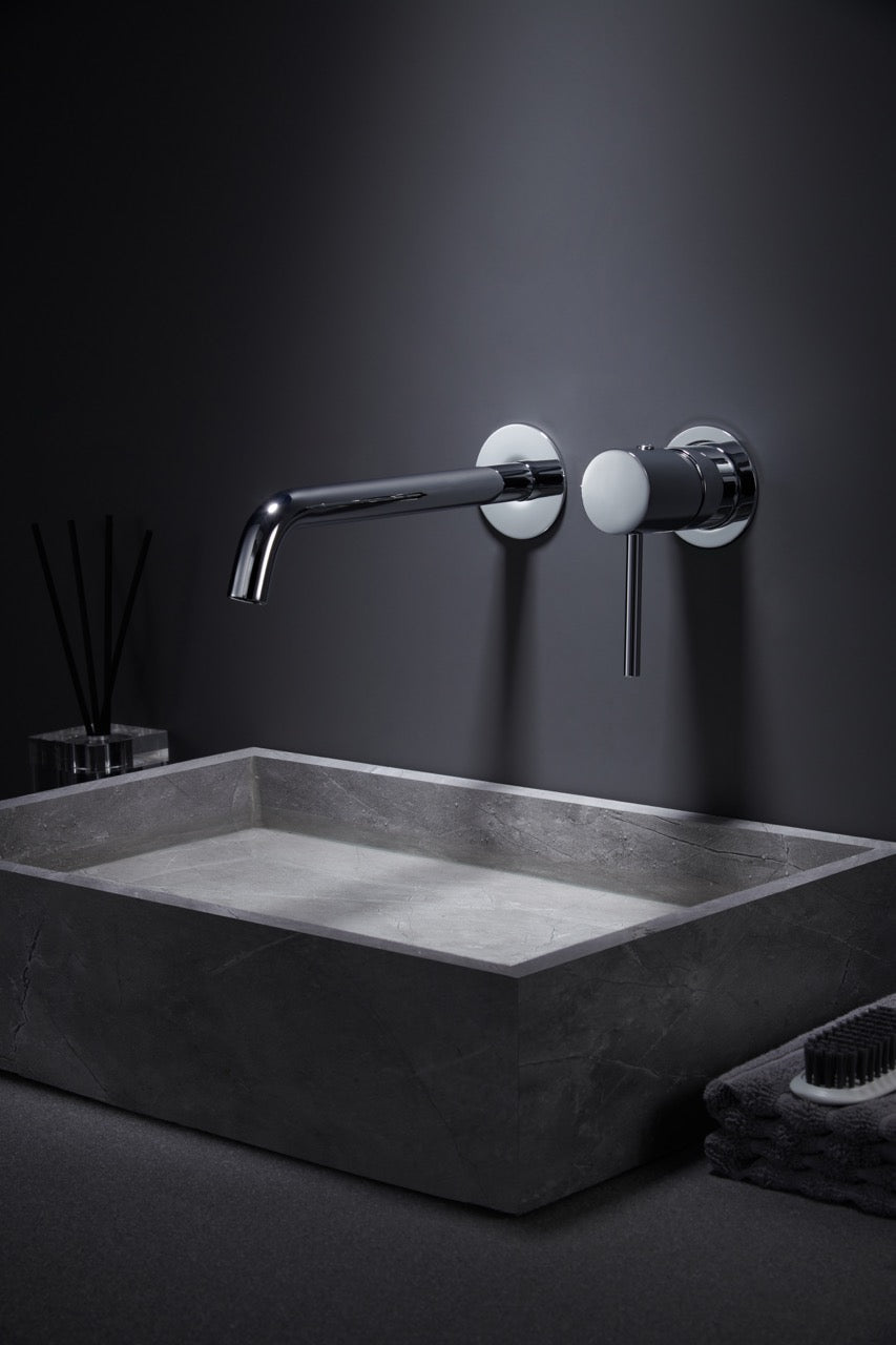 SanoBlu Flow inbouw wastafelkraan chroom