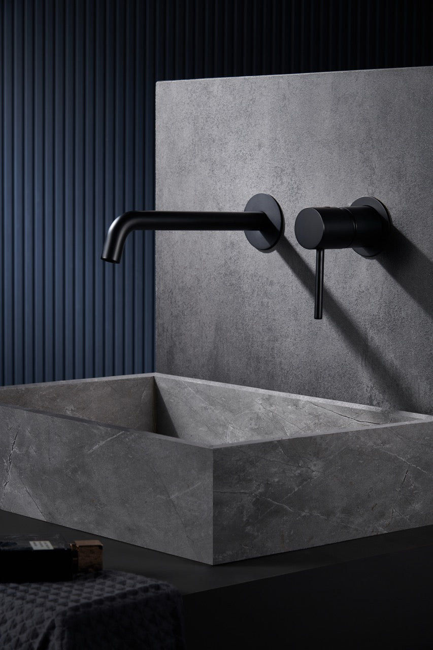 SanoBlu Flow inbouw wastafelkraan mat zwart 3