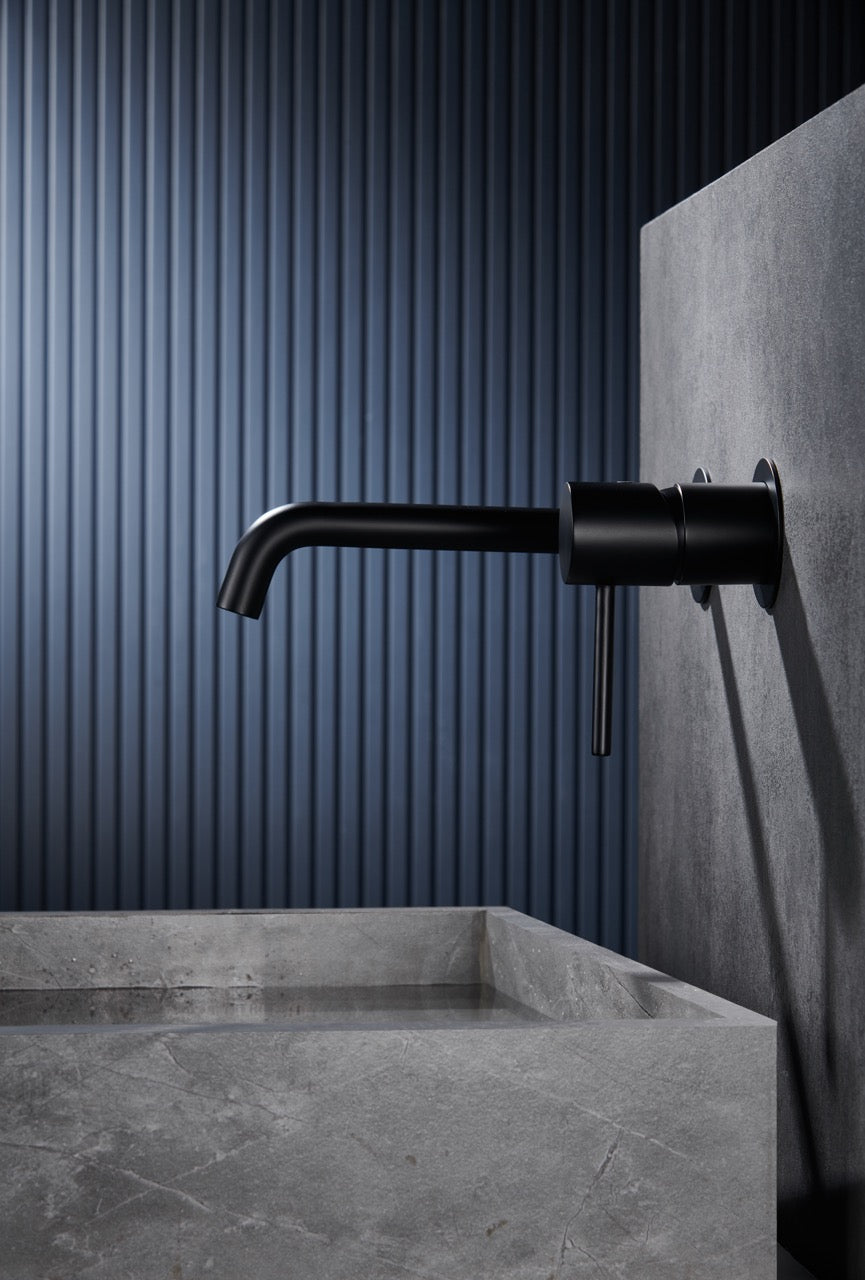 SanoBlu Flow inbouw wastafelkraan mat zwart 6