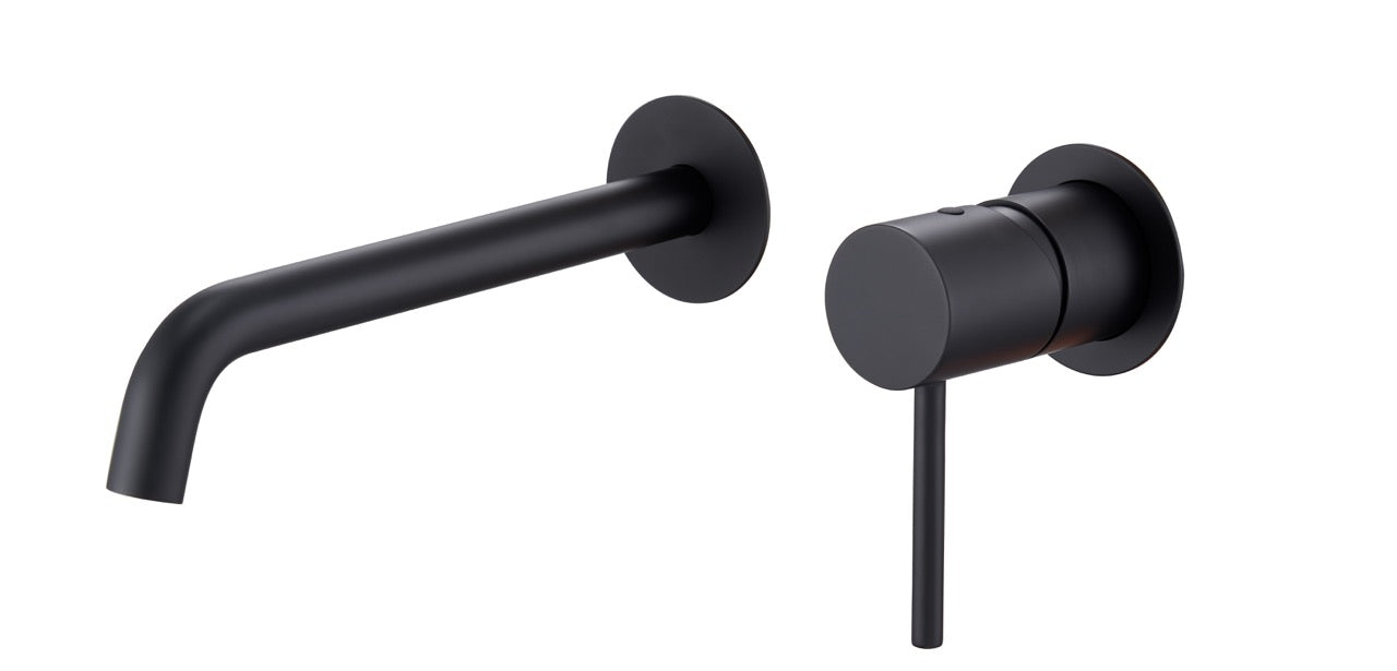 SanoBlu Flow inbouw wastafelkraan mat zwart 7