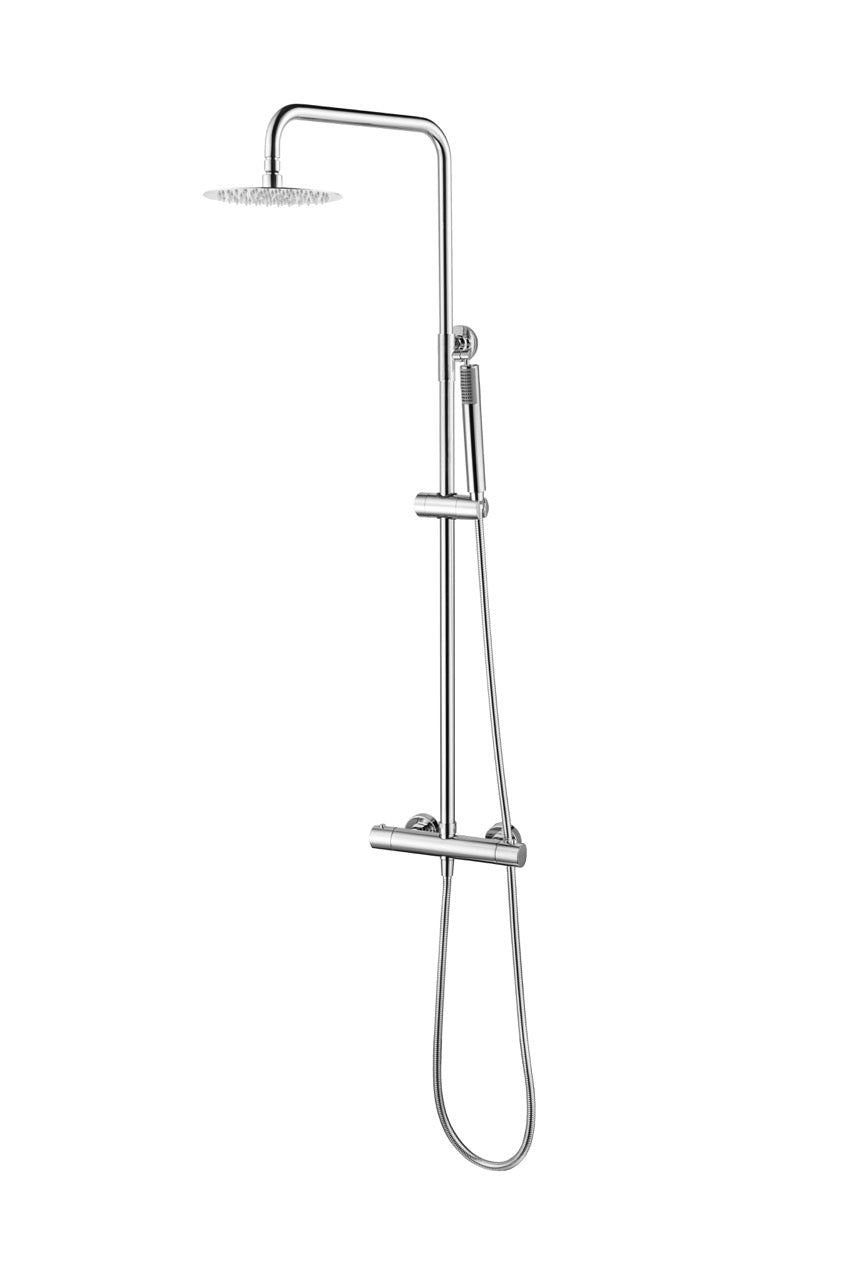SanoBlu Flow opbouw regendouche chroom met 30 cm douchekop