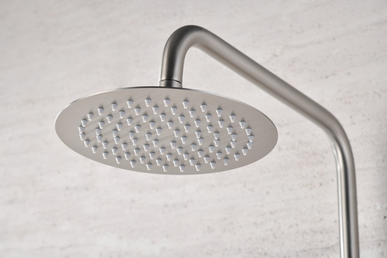 SanoBlu Flow opbouw regendouche geborsteld nikkel met 30 cm douchekop 4