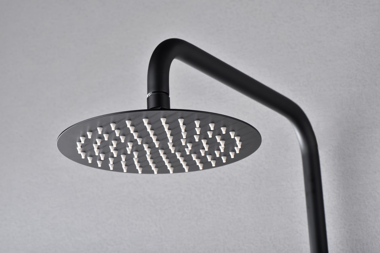SanoBlu Flow opbouw regendouche mat zwart met 30 cm douchekop 3