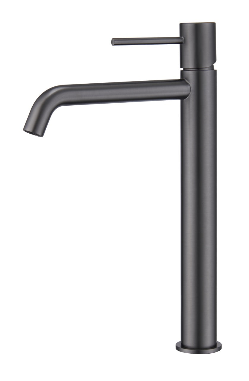 SanoBlu Flow wastafelkraan hoog black gun metal 6