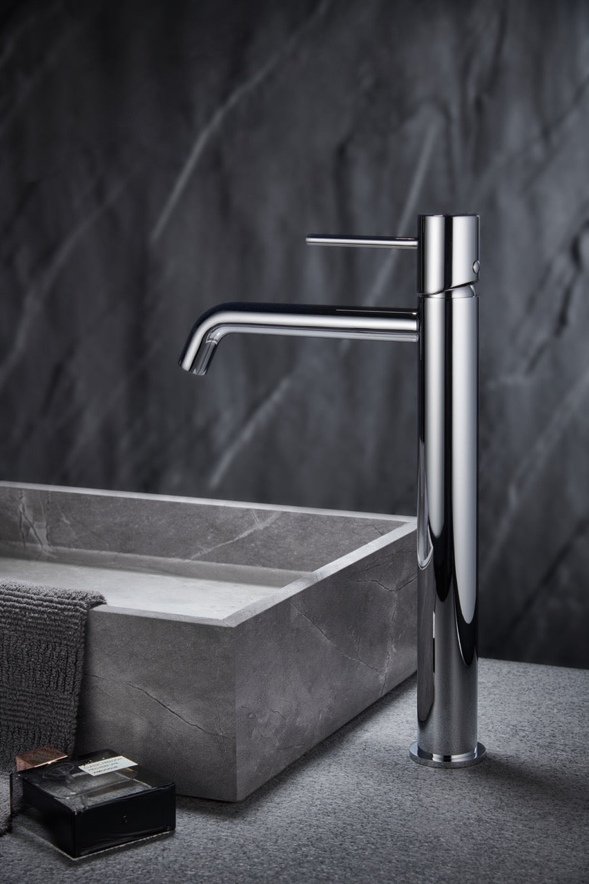 SanoBlu Flow wastafelkraan hoog chroom 5