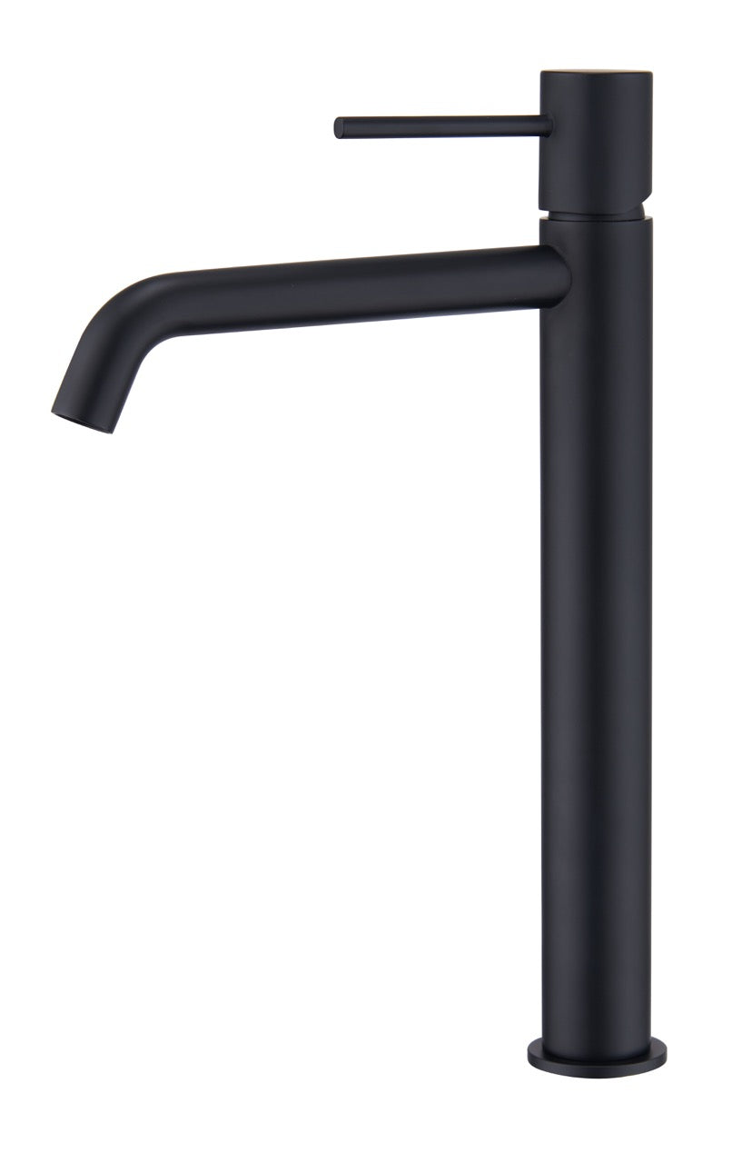 SanoBlu Flow wastafelkraan hoog mat zwart 6