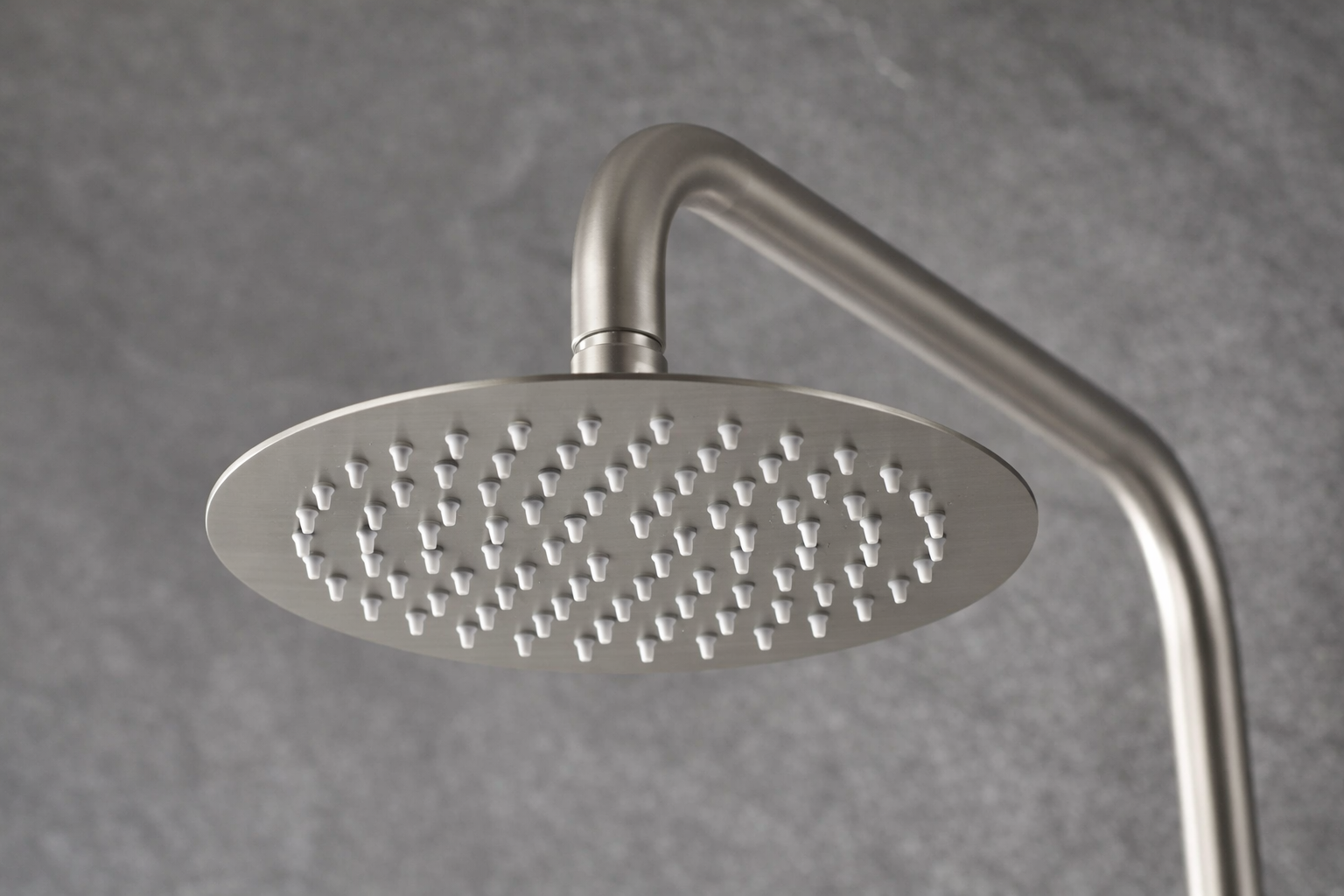 SanoBlu Flow opbouw regendouche geborsteld nikkel met 20 cm douchekop