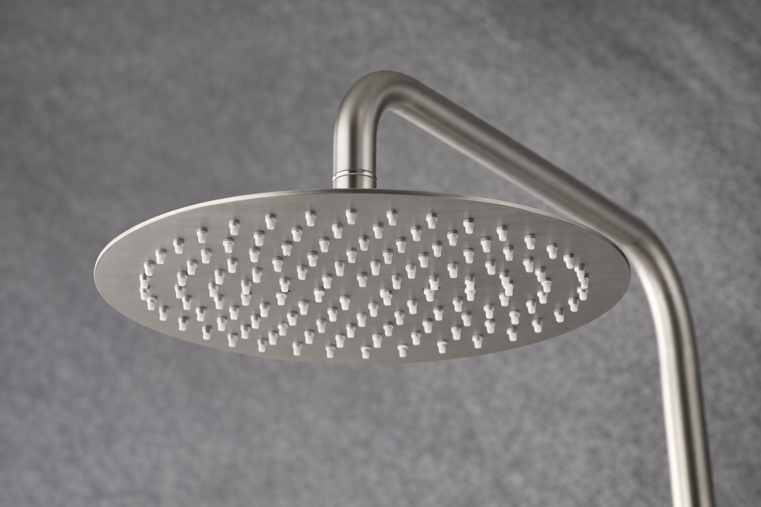 SanoBlu Flow opbouw regendouche geborsteld nikkel met 25 cm douchekop