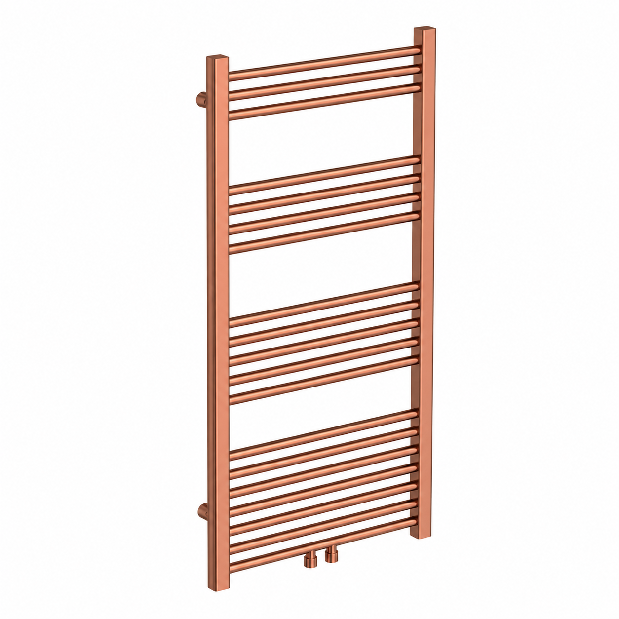 Sanoterra Fero design radiator 120x60 cm geborsteld koper 524W midden/zij aansluiting 3