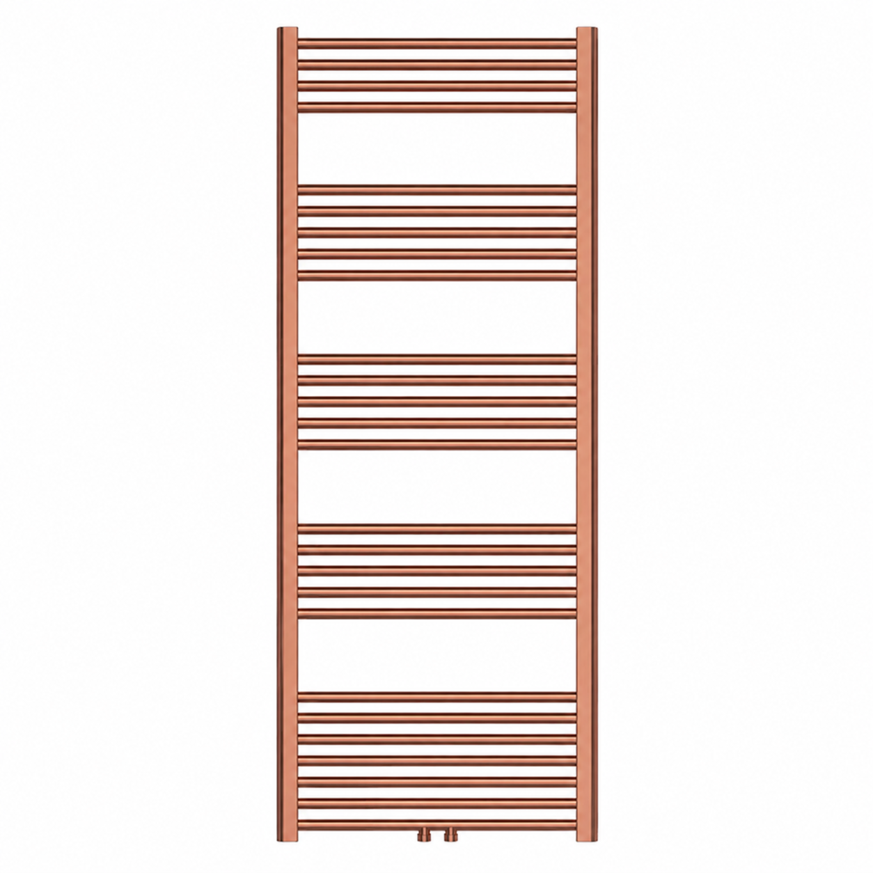 Sanoterra Fero design radiator 160x60 cm geborsteld koper 724W midden/zij aansluiting