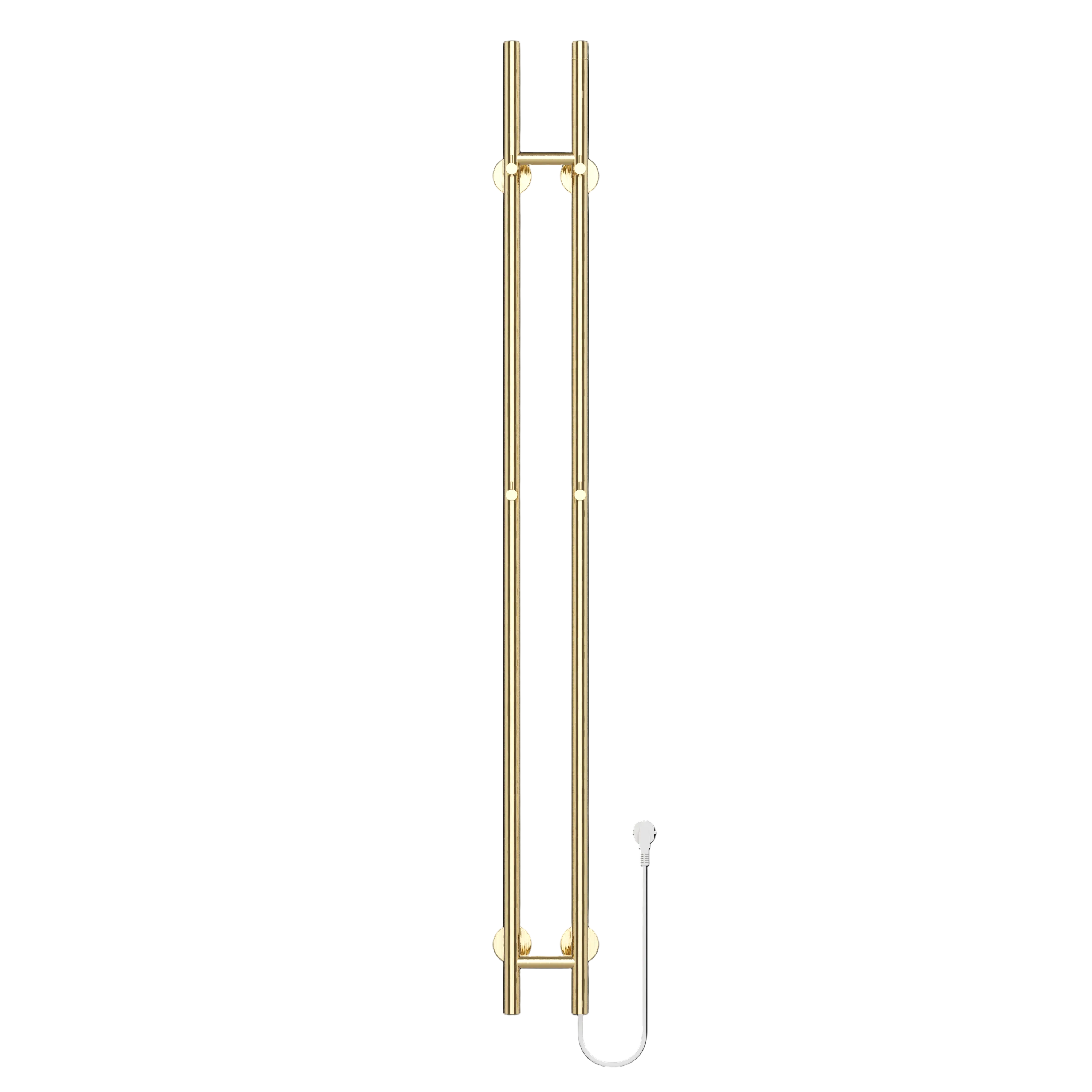 SanoTerra Aero elektrische dubbele staafhanddoekradiator 150cm geborsteld goud 120W