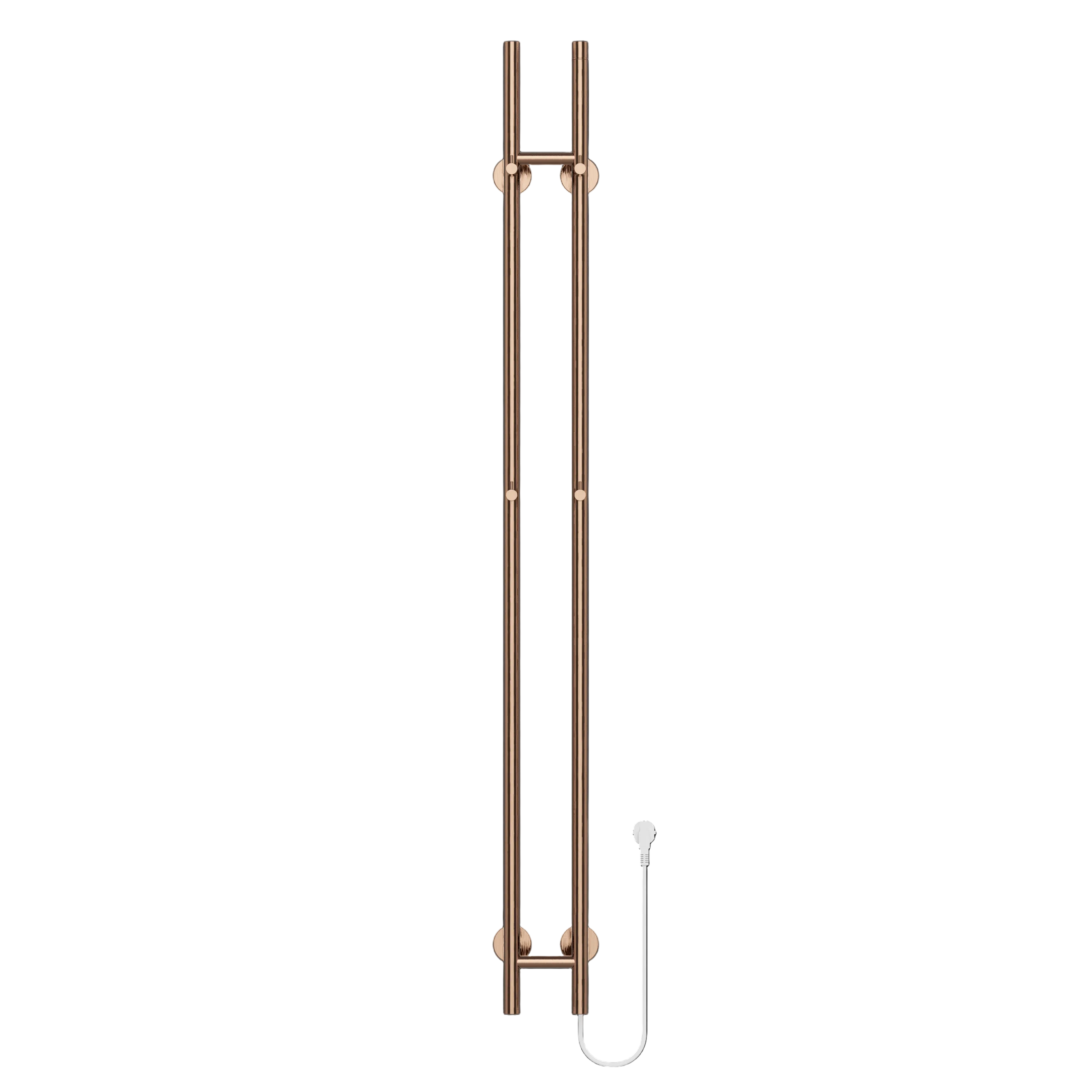 SanoTerra Aero elektrische dubbele staafhanddoekradiator 150cm geborsteld koper 120W