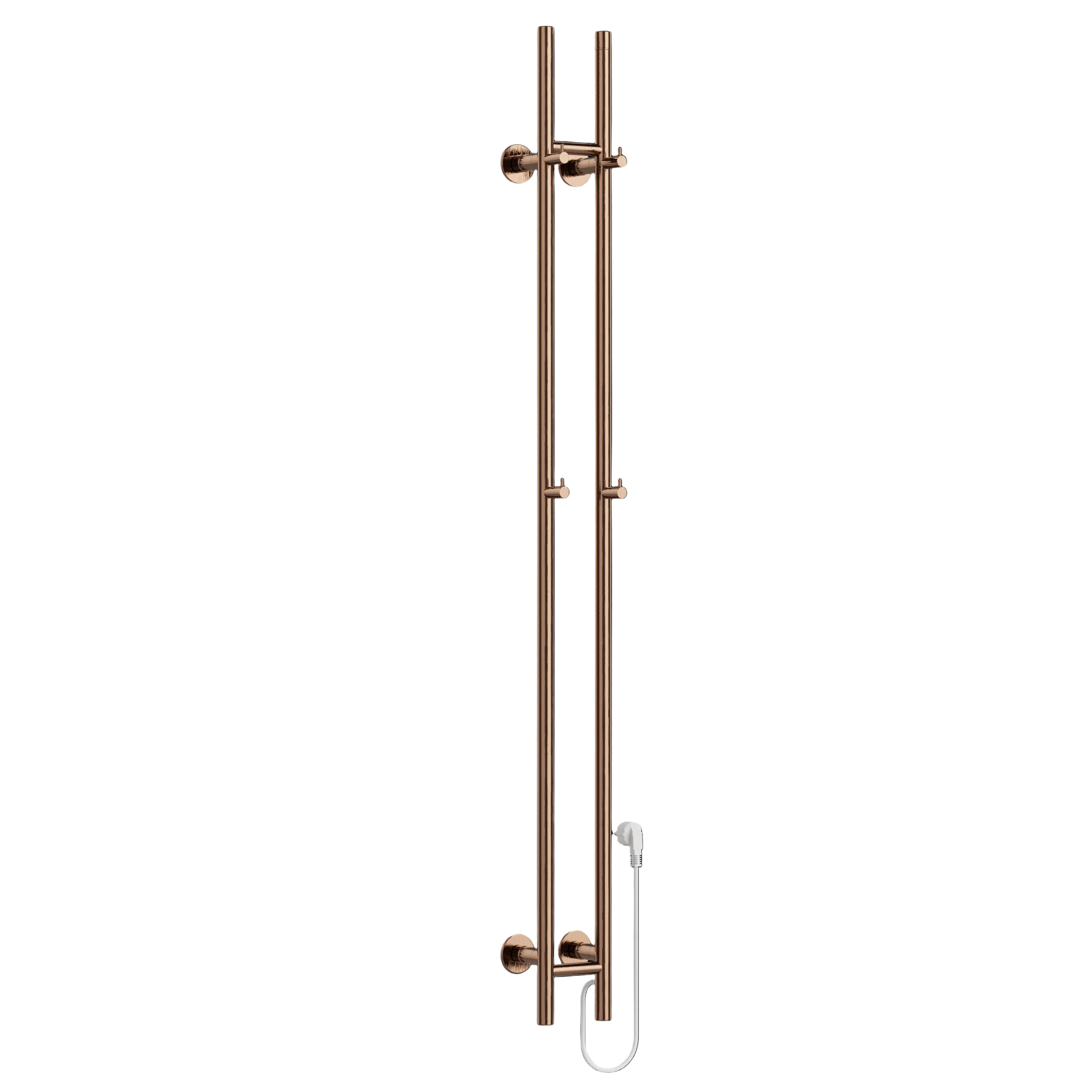 SanoTerra Aero elektrische dubbele staafhanddoekradiator 150cm geborsteld koper 120W 4