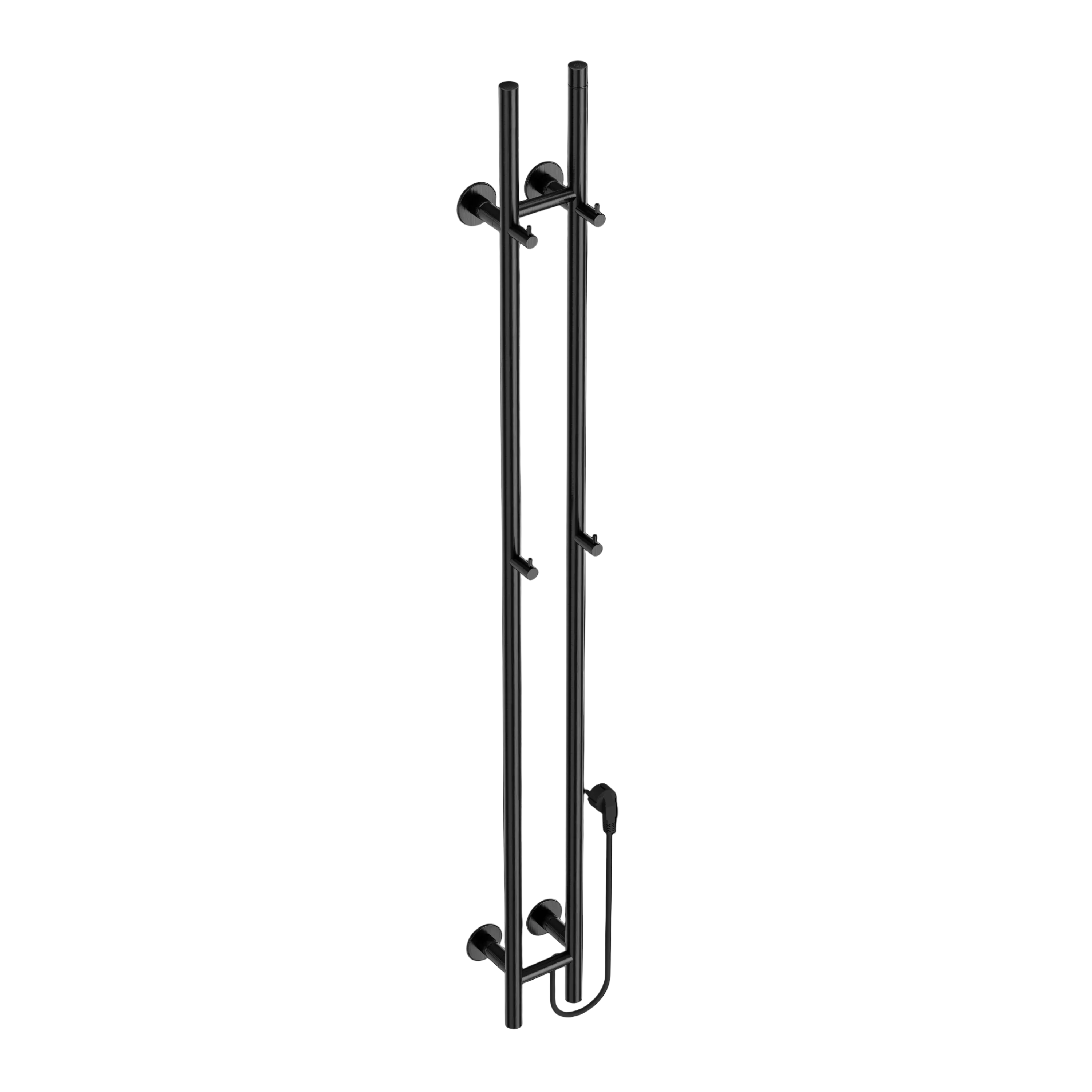 SanoTerra Aero elektrische dubbele staafhanddoekradiator 150cm gun metal 120W 3