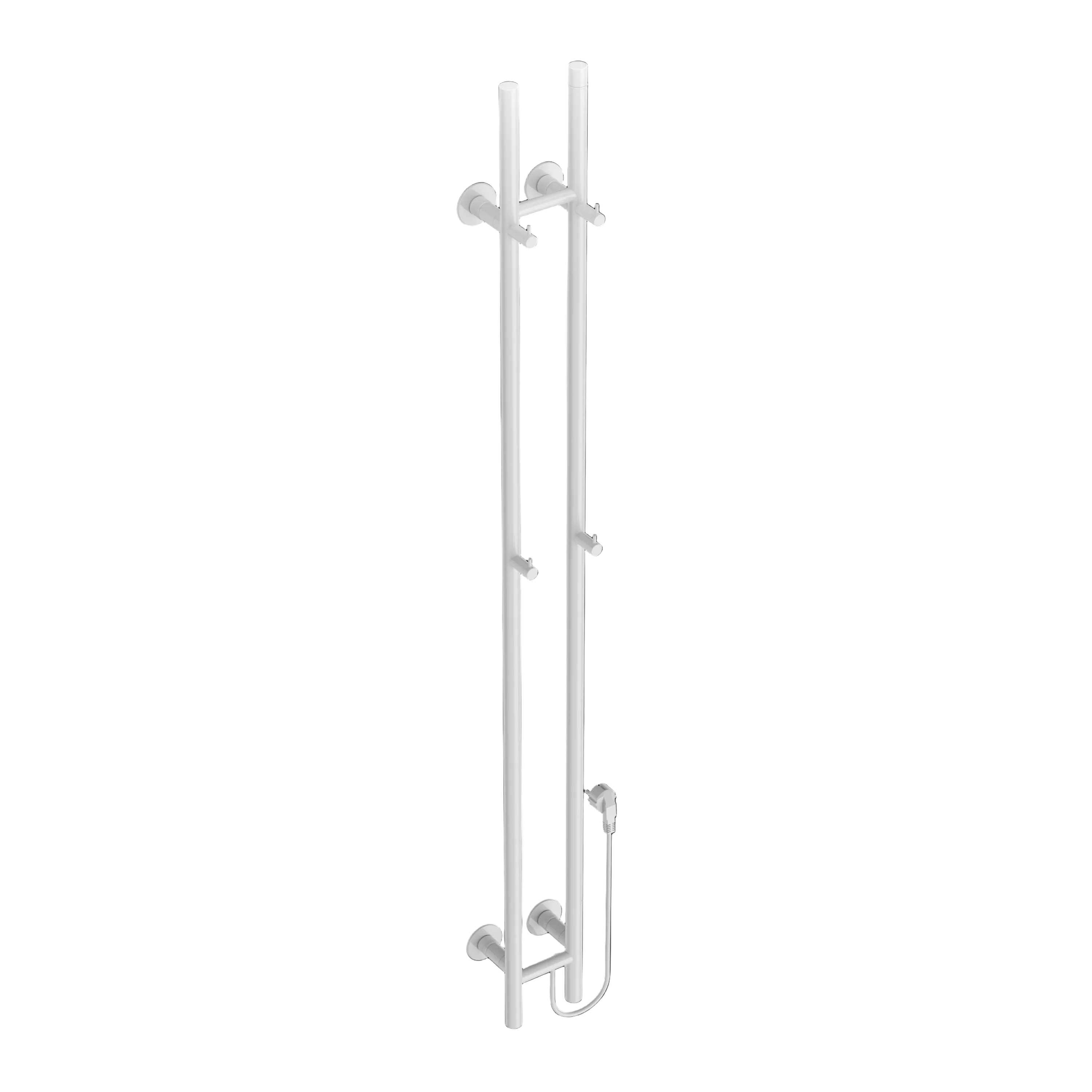 SanoTerra Aero elektrische dubbele staafhanddoekradiator 150cm wit 120W 3