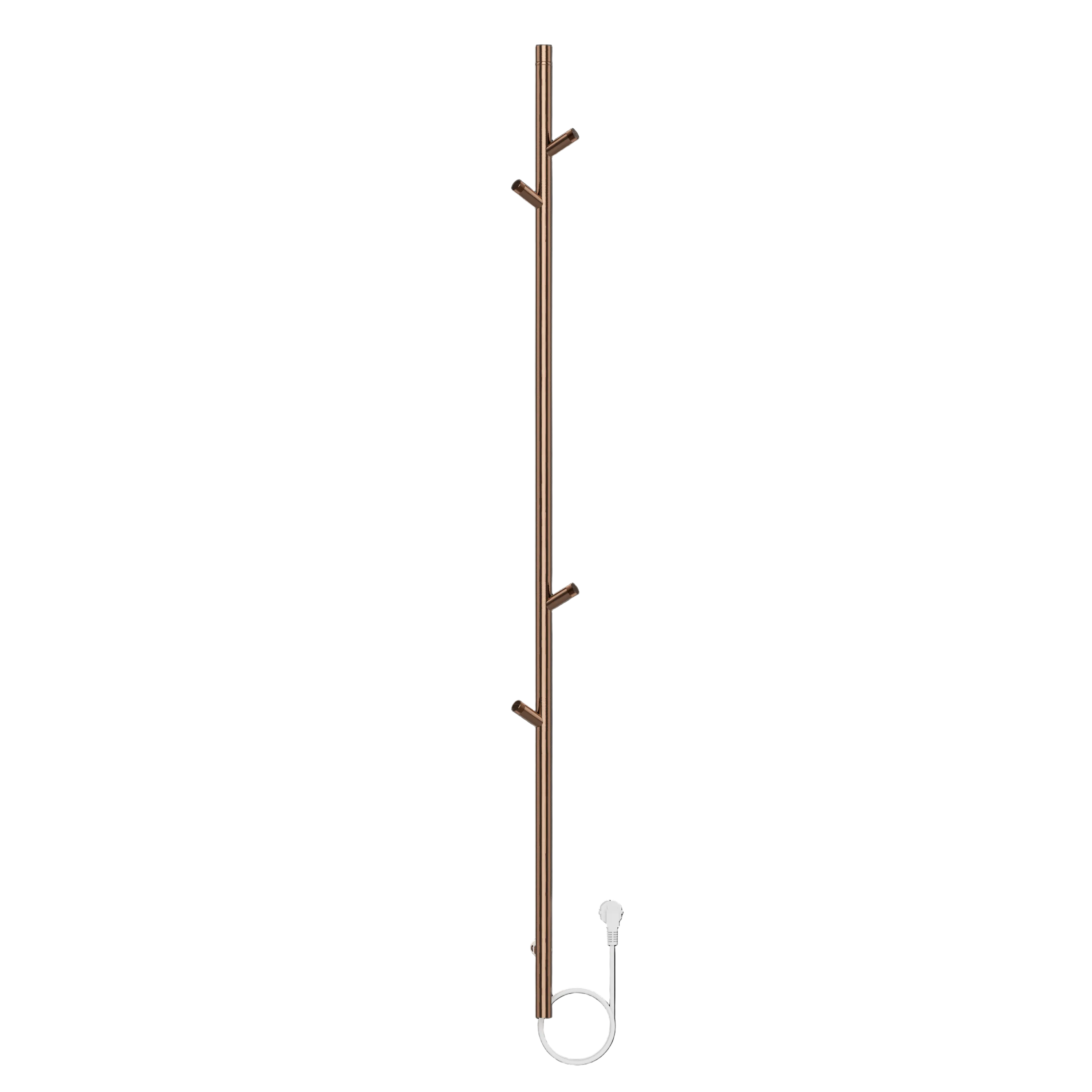 SanoTerra Aero elektrische staafhanddoekradiator 150cm geborsteld koper 60W