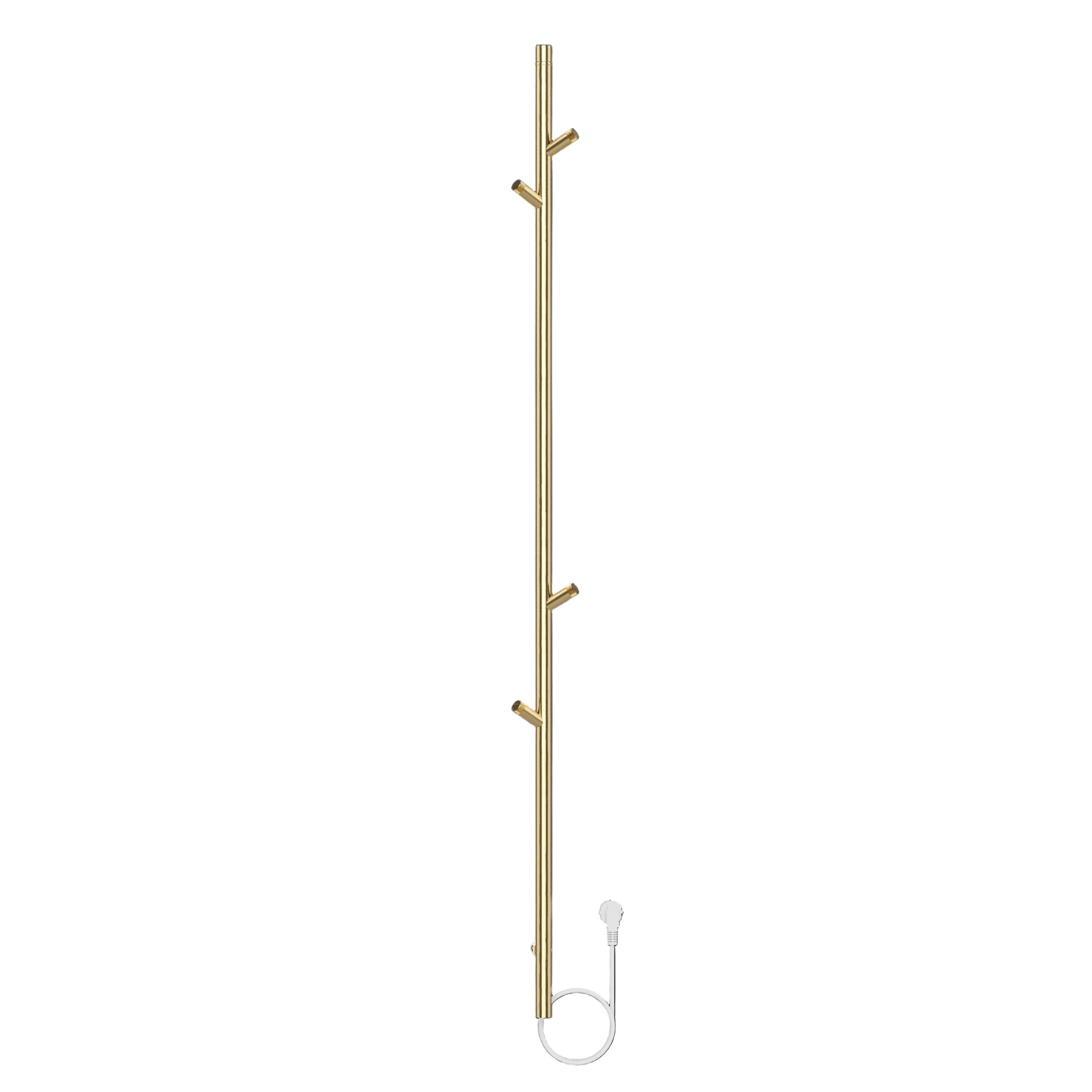 SanoTerra Aero elektrische staafhanddoekradiator 150cm geborsteld goud 60W 5