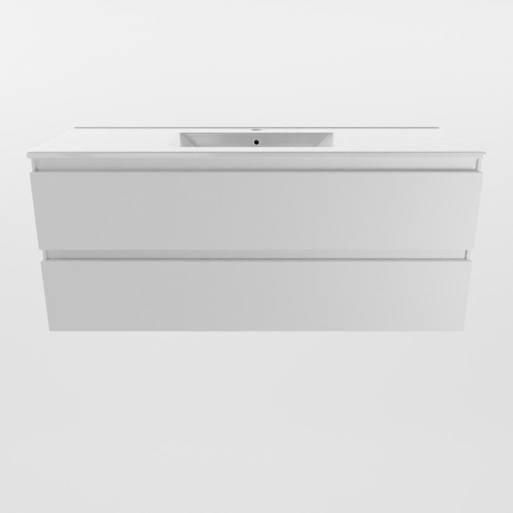 SanoBlu Sella badkamer meubel 120 cm wit met keramische wastafel