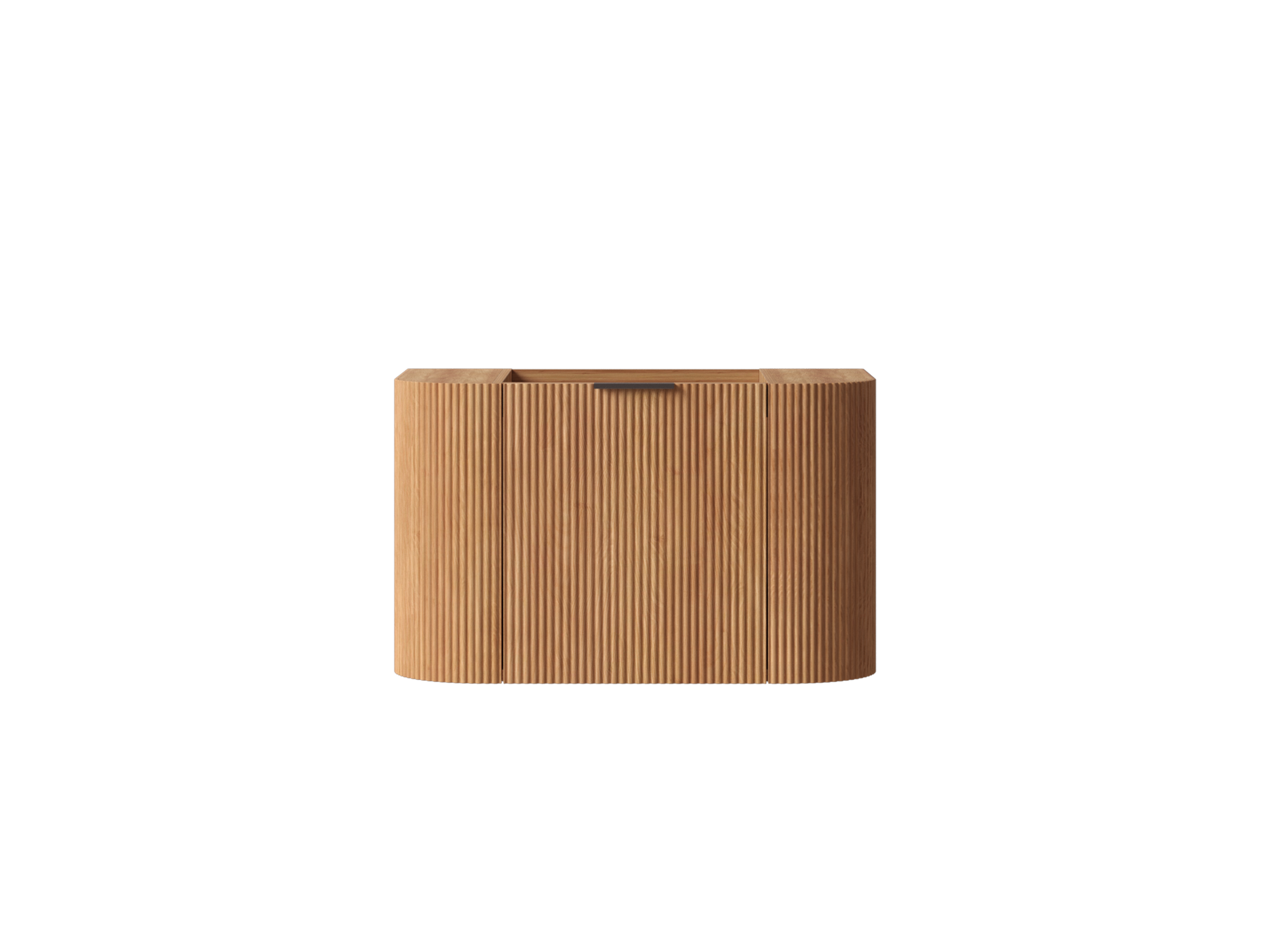 SanoBlu Bora afgerond wastafelmeubel 75 cm acacia met wastafelblad en ronde waskom 6