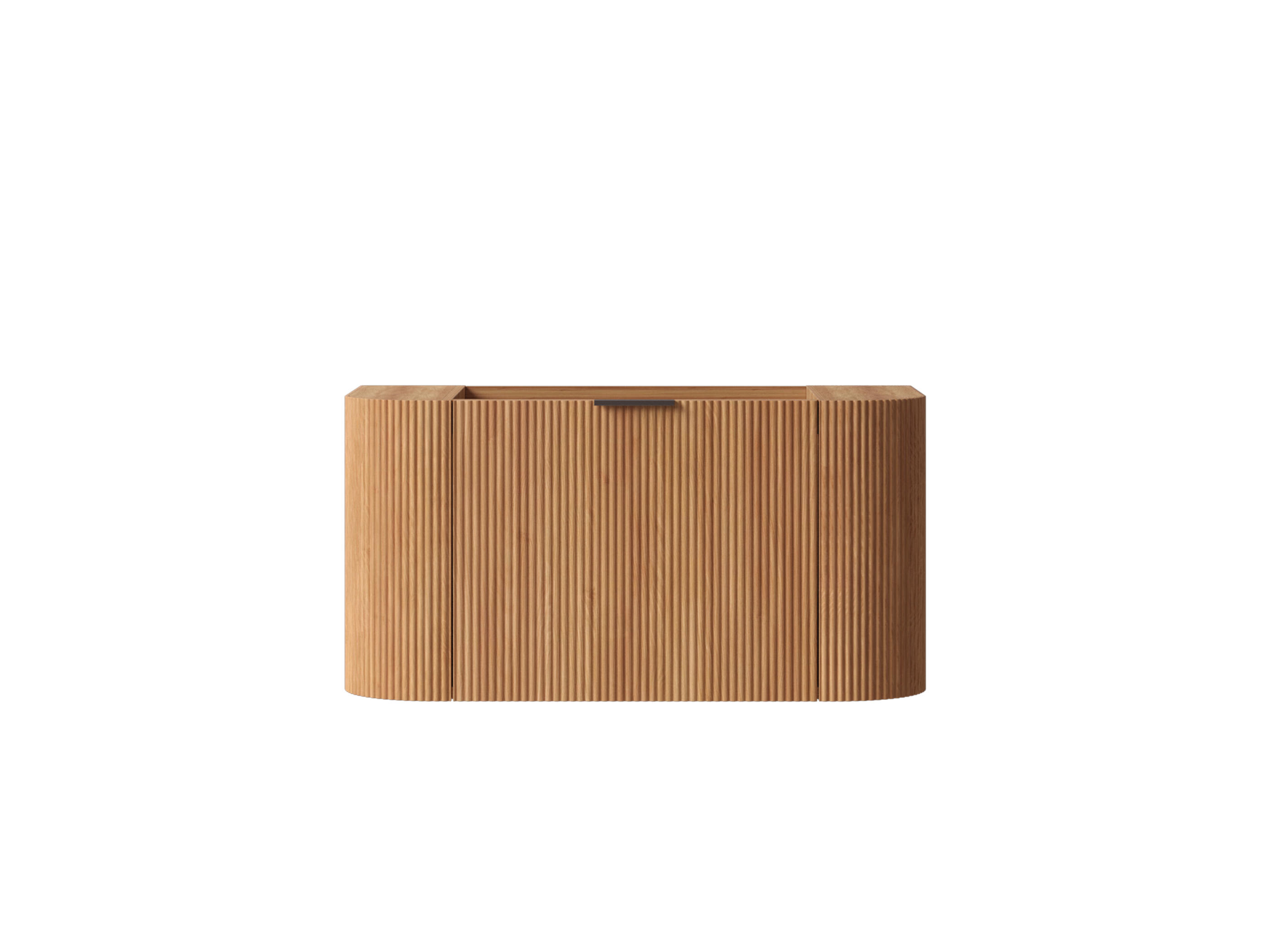 SanoBlu Bora afgerond wastafelmeubel 90 cm acacia met wastafelblad en ronde waskom 6