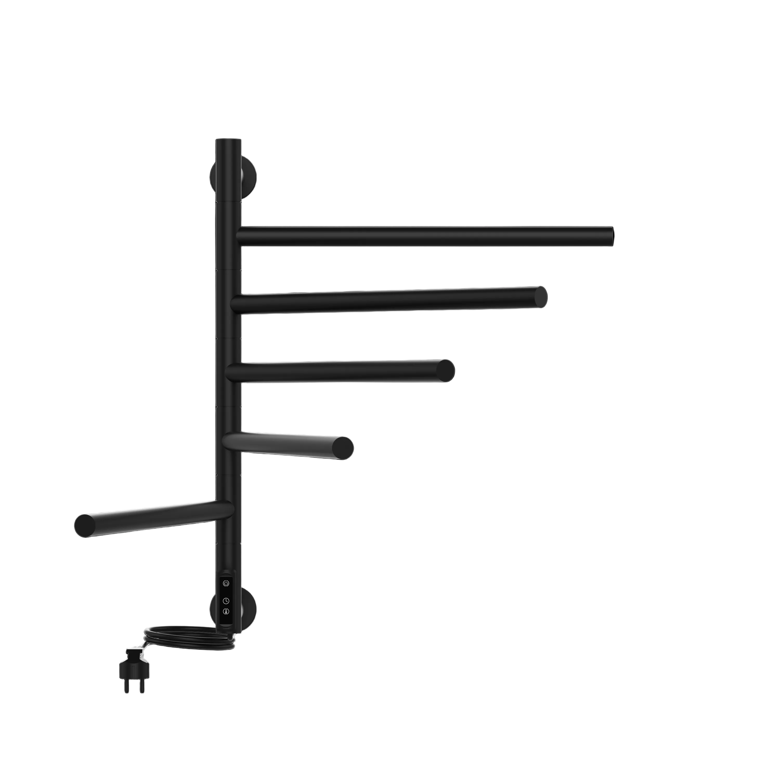 SanoTerra Lumo elektrische design radiator 62x52cm mat zwart 75W 3