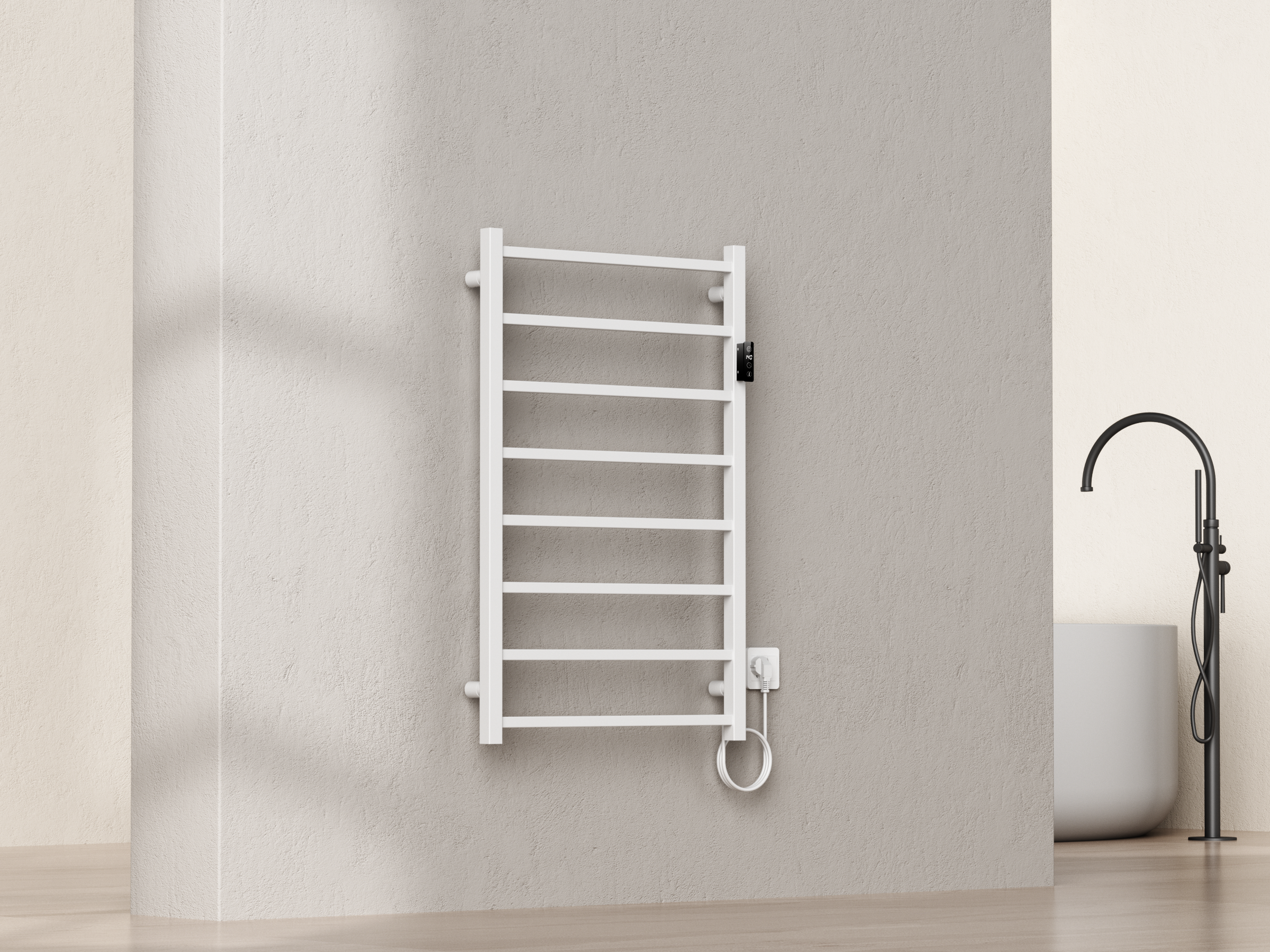 SanoTerra Nova elektrische design radiator 92x60 cm wit 200W
